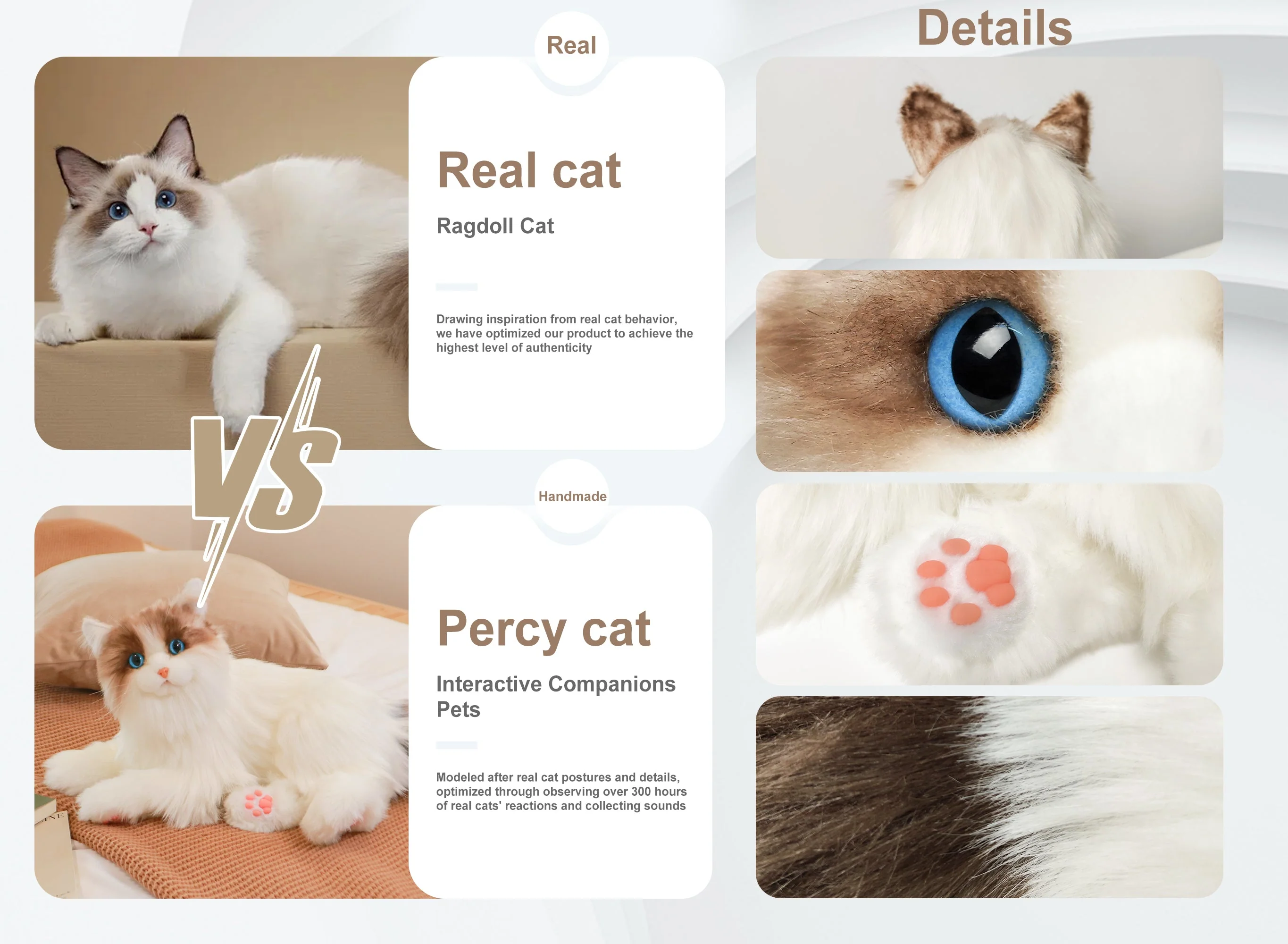 Percy Robot Cat – Voice,Purring & Heartbeat for Comfort - Image 10
