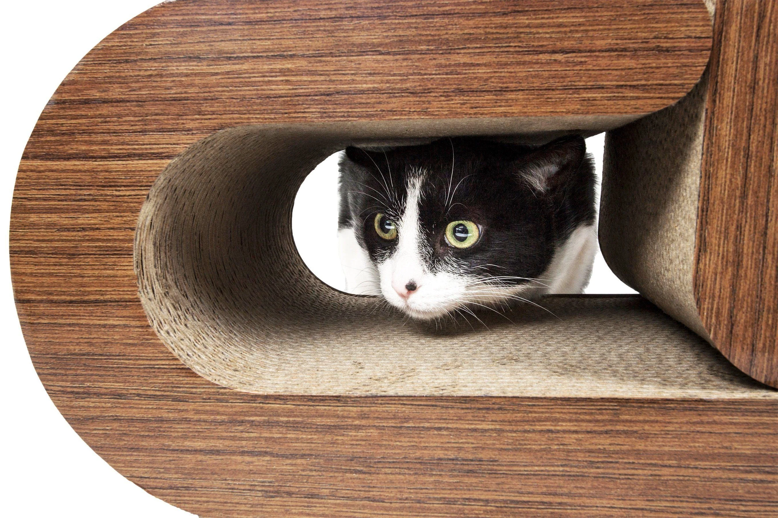 Pet Life ® 2-In-1 'Pill Shaped' Premium Quality Modular Kitty Cat Scratcher Lounger Lounge with Catnip - Image 3