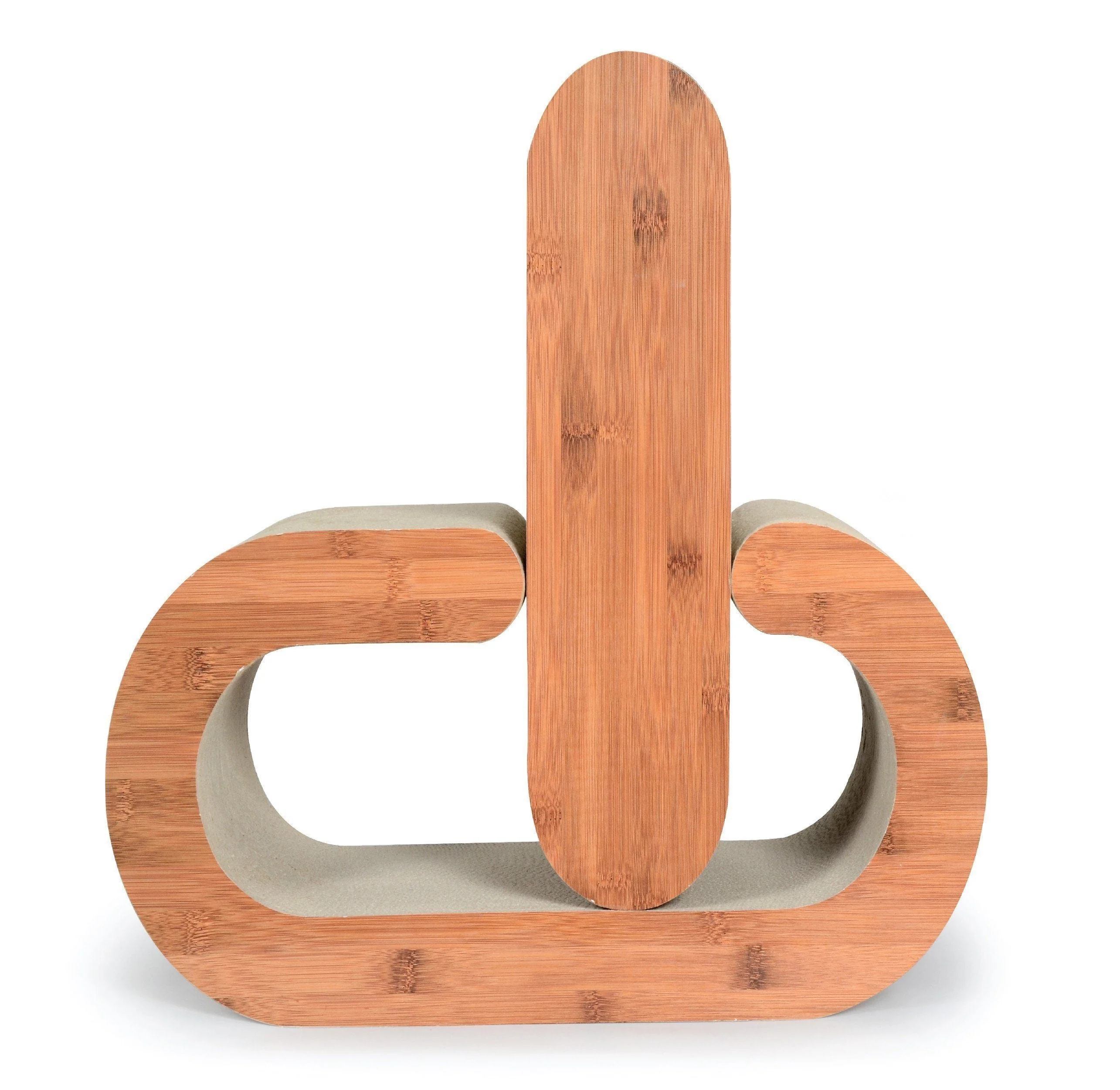 Pet Life ® 2-In-1 'Pill Shaped' Premium Quality Modular Kitty Cat Scratcher Lounger Lounge with Catnip - Image 4