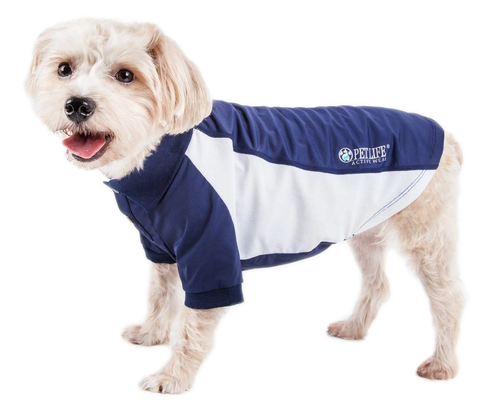 Pet Life ® Active 'Barko Pawlo' Relax-Stretch Quick-Drying Performance Dog Polo T-Shirt - Image 2