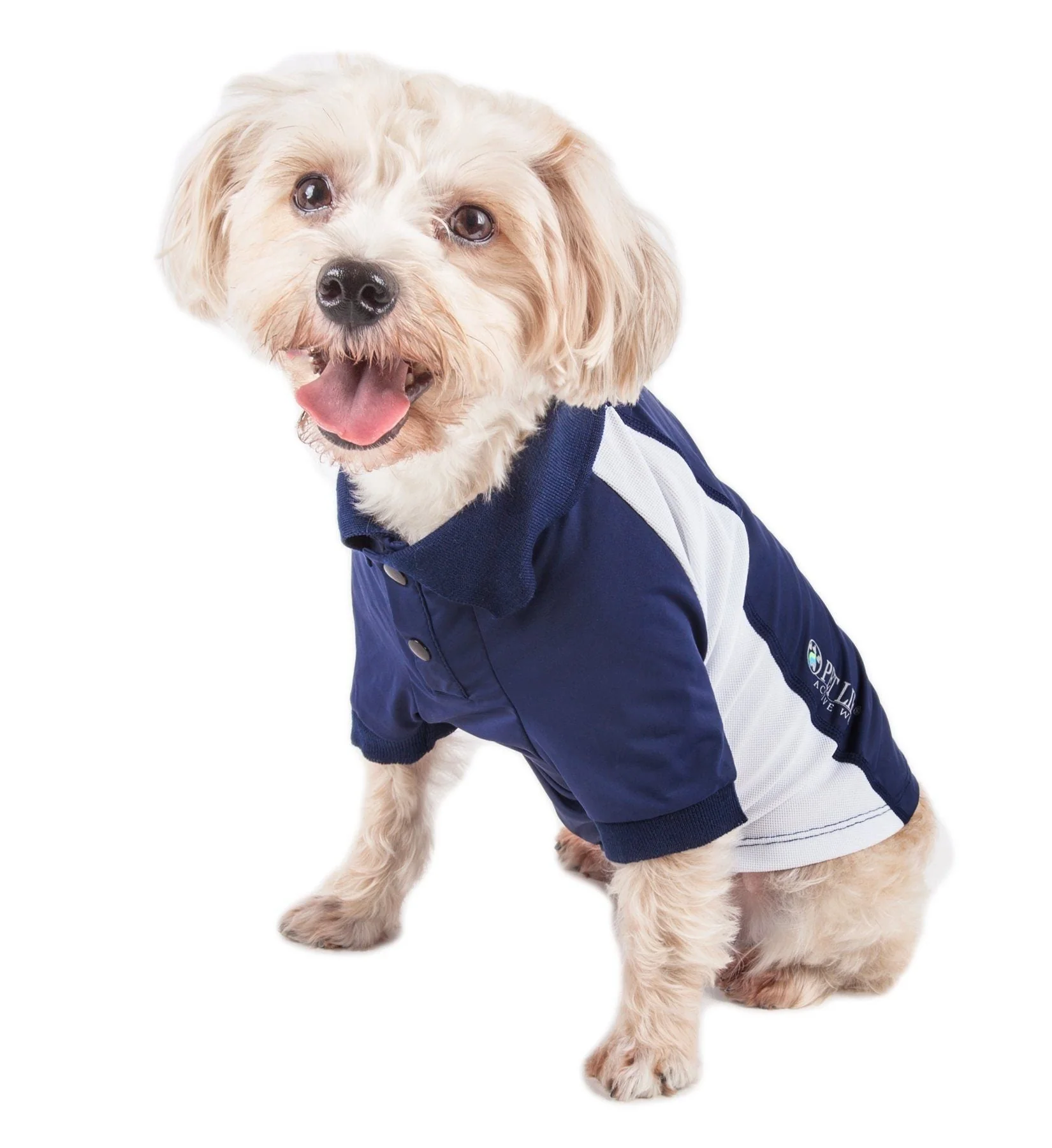 Pet Life ® Active 'Barko Pawlo' Relax-Stretch Quick-Drying Performance Dog Polo T-Shirt - Image 28
