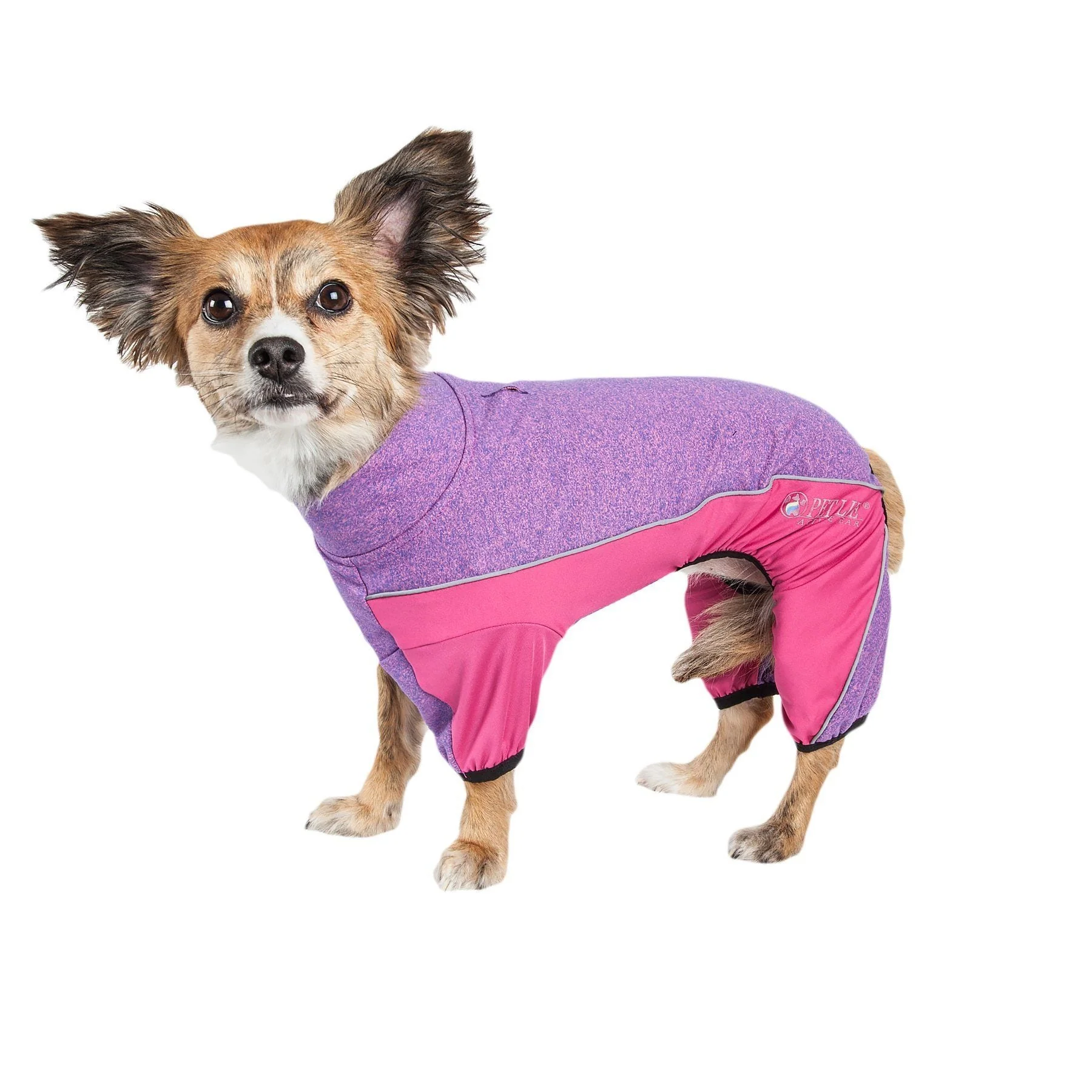 Pet Life ® Active 'Chase Pacer' Medium-weight 4-Way-Stretch Yoga Fitness Dog Tracksuit - Image 2