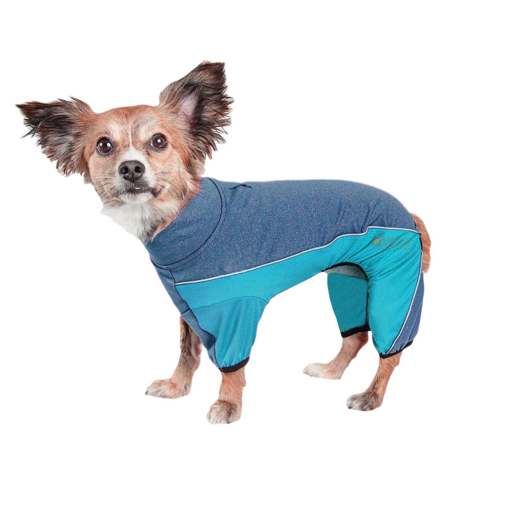 Pet Life ® Active 'Chase Pacer' Medium-weight 4-Way-Stretch Yoga Fitness Dog Tracksuit - Image 3