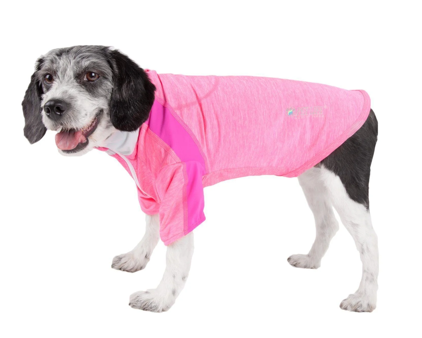 Pet Life ® Active 'Chewitt Wagassy' 4-Way-Stretch Yoga Fitness Long-Sleeve Dog T-Shirt - Image 3