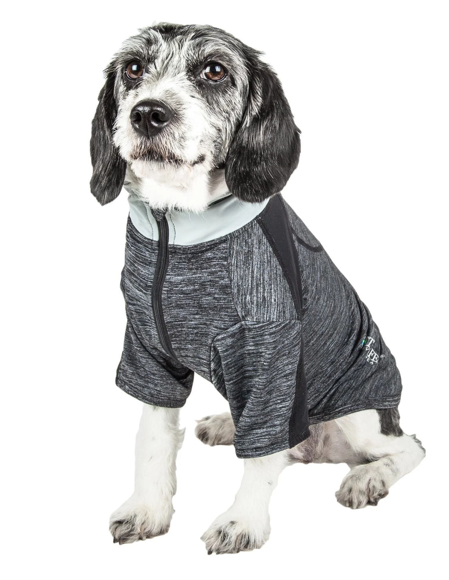 Pet Life ® Active 'Chewitt Wagassy' 4-Way-Stretch Yoga Fitness Long-Sleeve Dog T-Shirt - Image 32