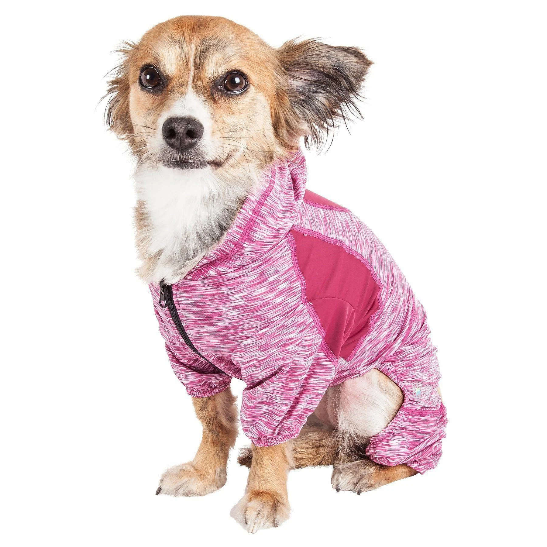 Pet Life ® Active 'Downward Dog' 4-Way-Stretch Fitness Yoga Dog Tracksuit Hoodie - Image 31