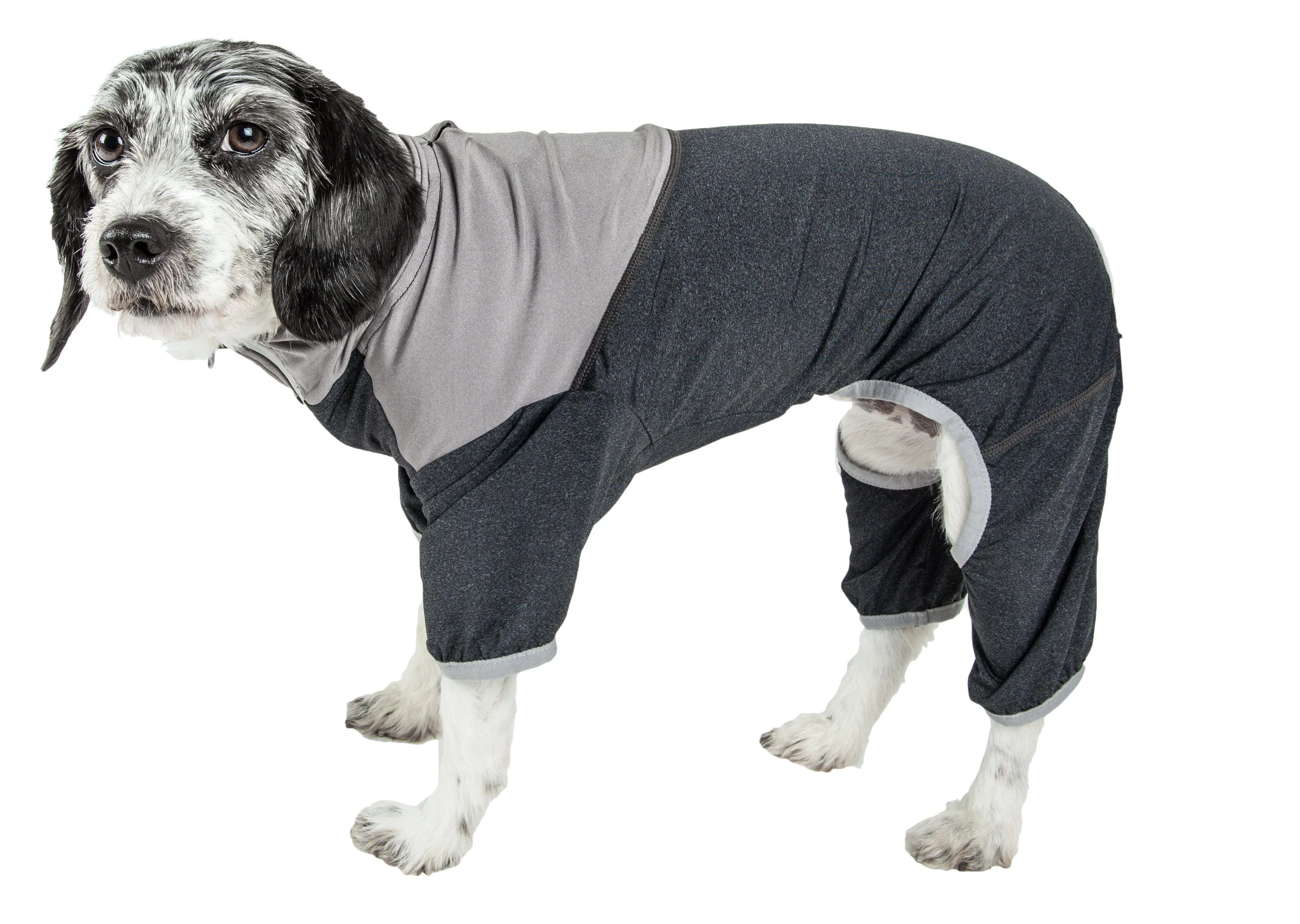 Pet Life ®  Active 'Embarker' 4-Way Stretch Fitness Yoga Full Body Dog Tracksuit - Image 2