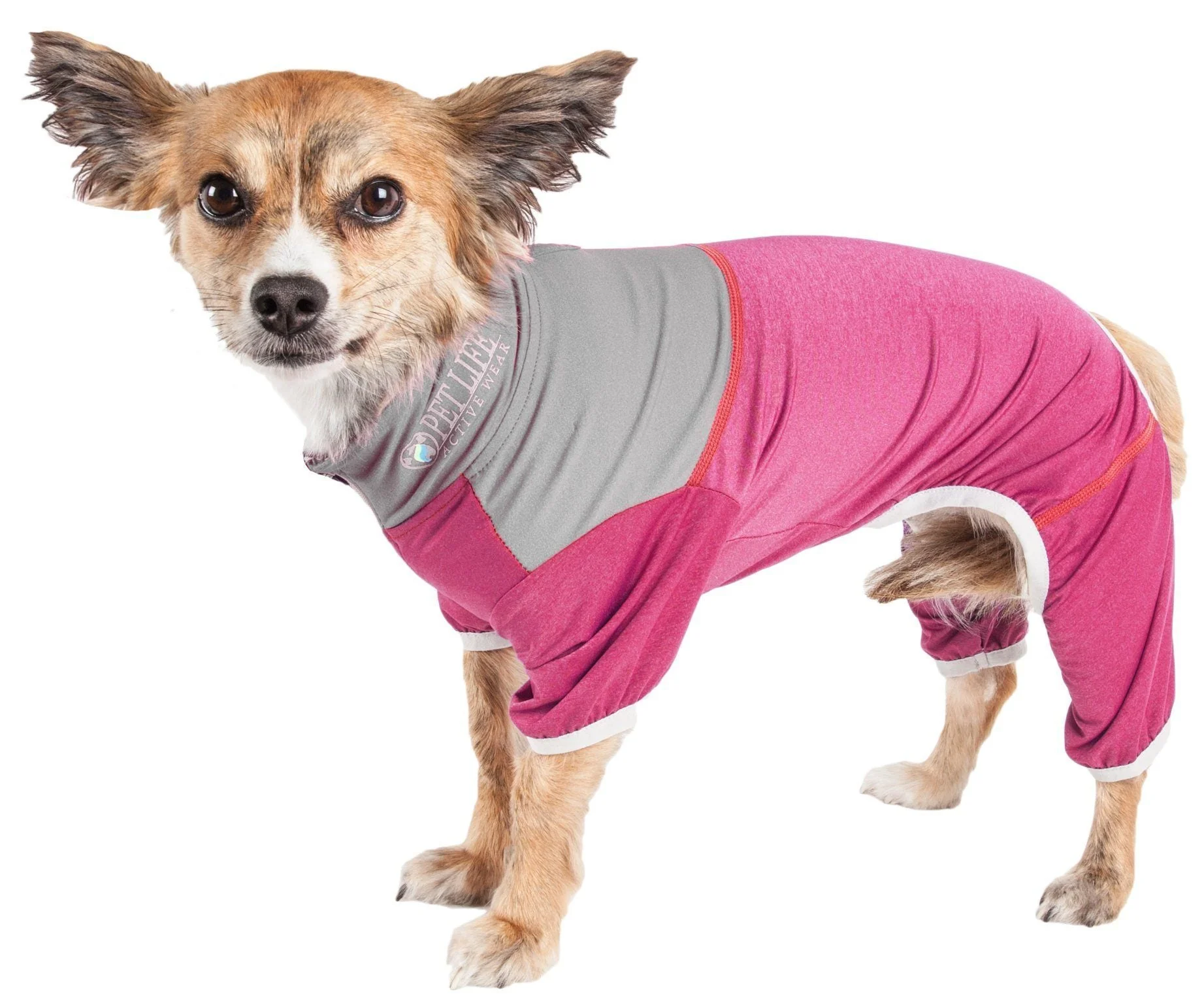 Pet Life ®  Active 'Embarker' 4-Way Stretch Fitness Yoga Full Body Dog Tracksuit - Image 3