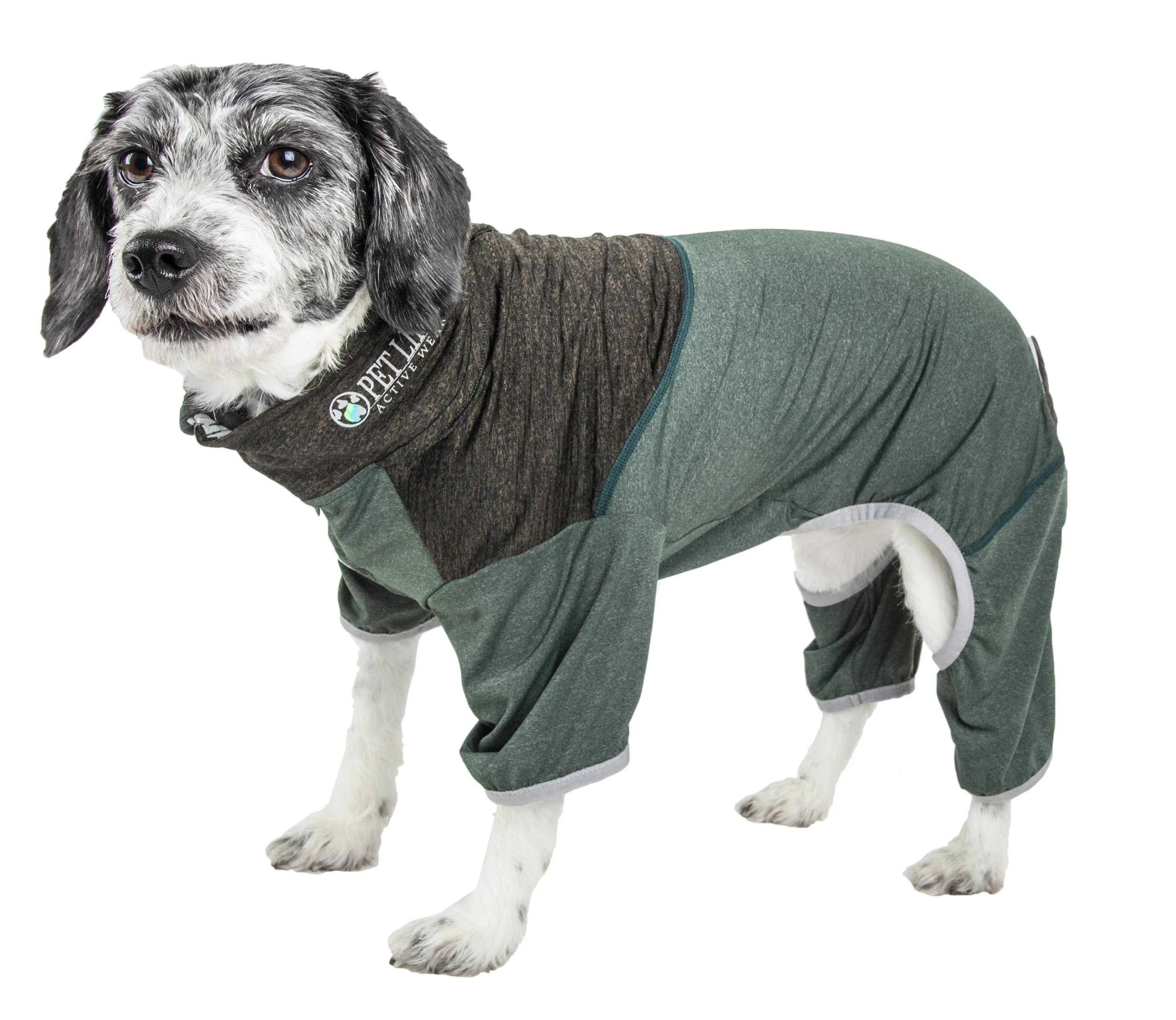 Pet Life ®  Active 'Embarker' 4-Way Stretch Fitness Yoga Full Body Dog Tracksuit - Image 5