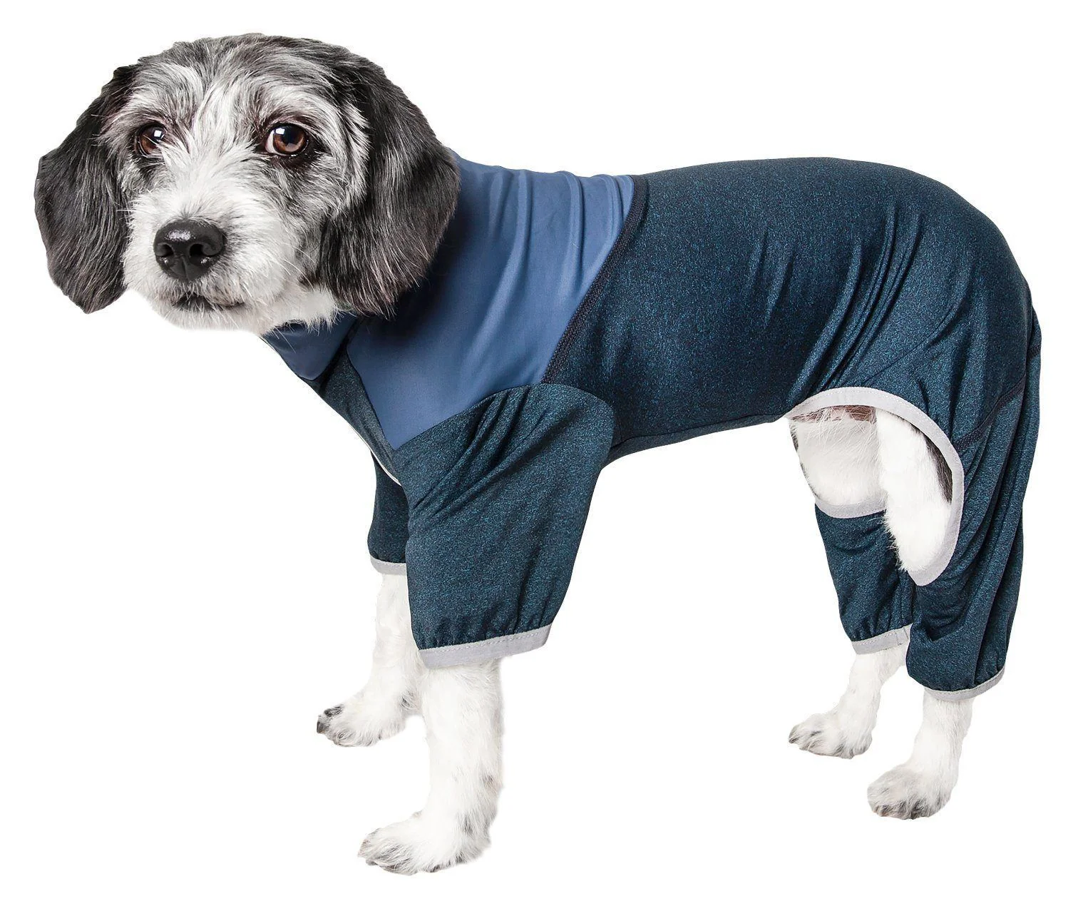 Pet Life ®  Active 'Embarker' 4-Way Stretch Fitness Yoga Full Body Dog Tracksuit - Image 6