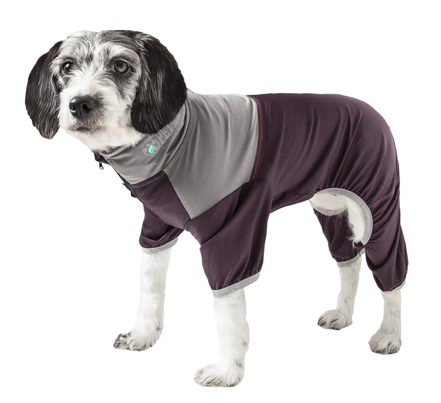 Pet Life ®  Active 'Embarker' 4-Way Stretch Fitness Yoga Full Body Dog Tracksuit - Image 7