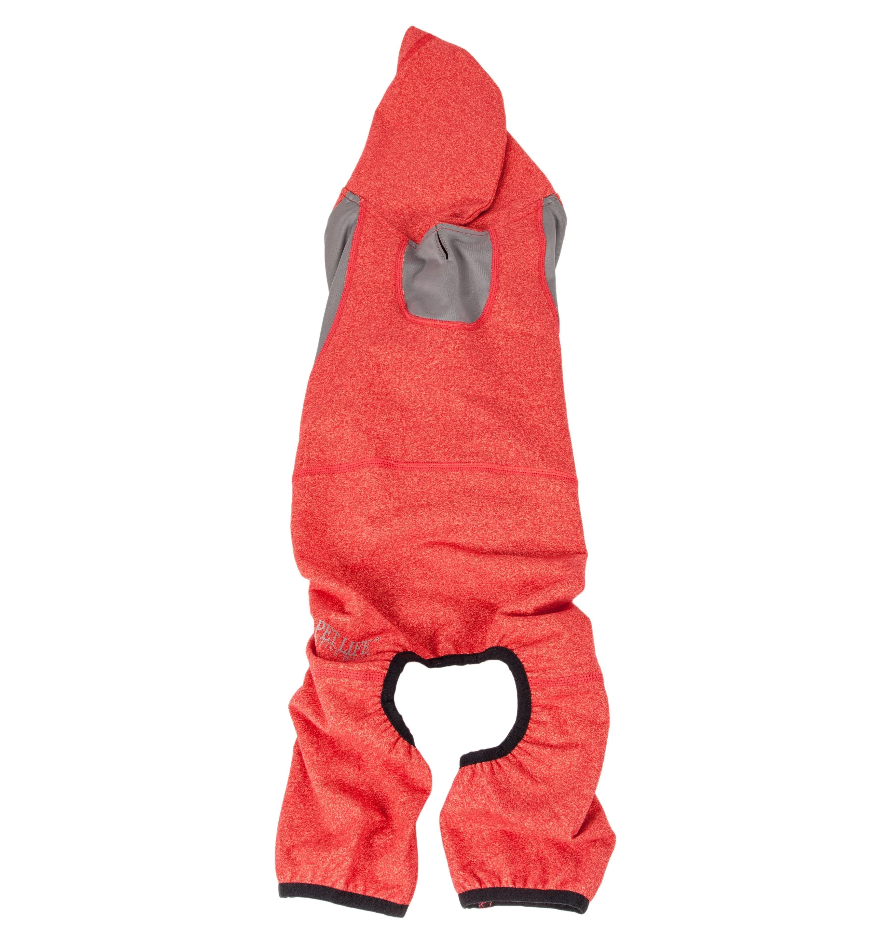 Pet Life ®  Active 'Fur-Breeze' Medium-weight 4-Way-Stretch Full Body Hooded Dog Yoga sweater - Image 16