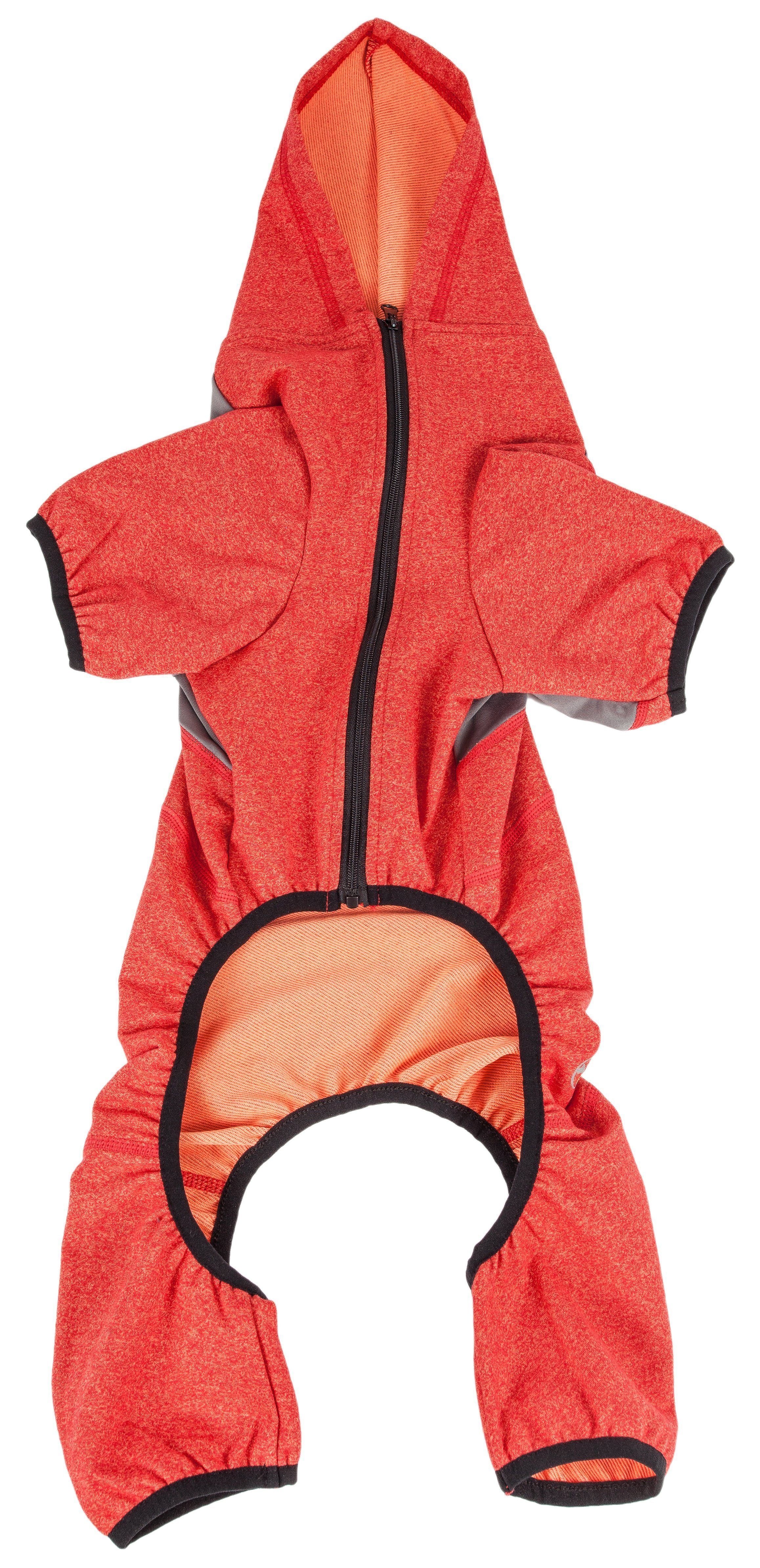 Pet Life ®  Active 'Fur-Breeze' Medium-weight 4-Way-Stretch Full Body Hooded Dog Yoga sweater - Image 17