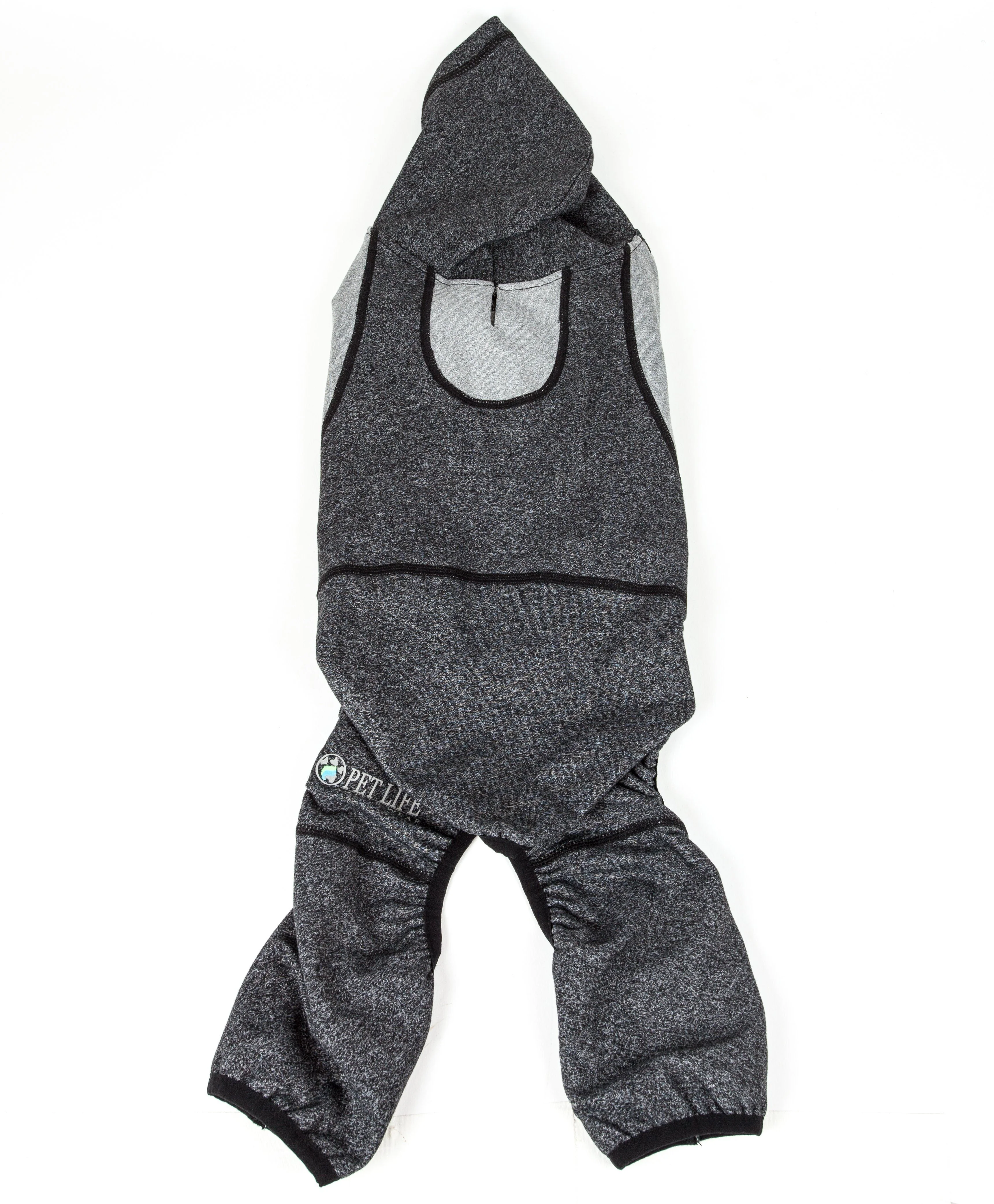 Pet Life ®  Active 'Fur-Breeze' Medium-weight 4-Way-Stretch Full Body Hooded Dog Yoga sweater - Image 20