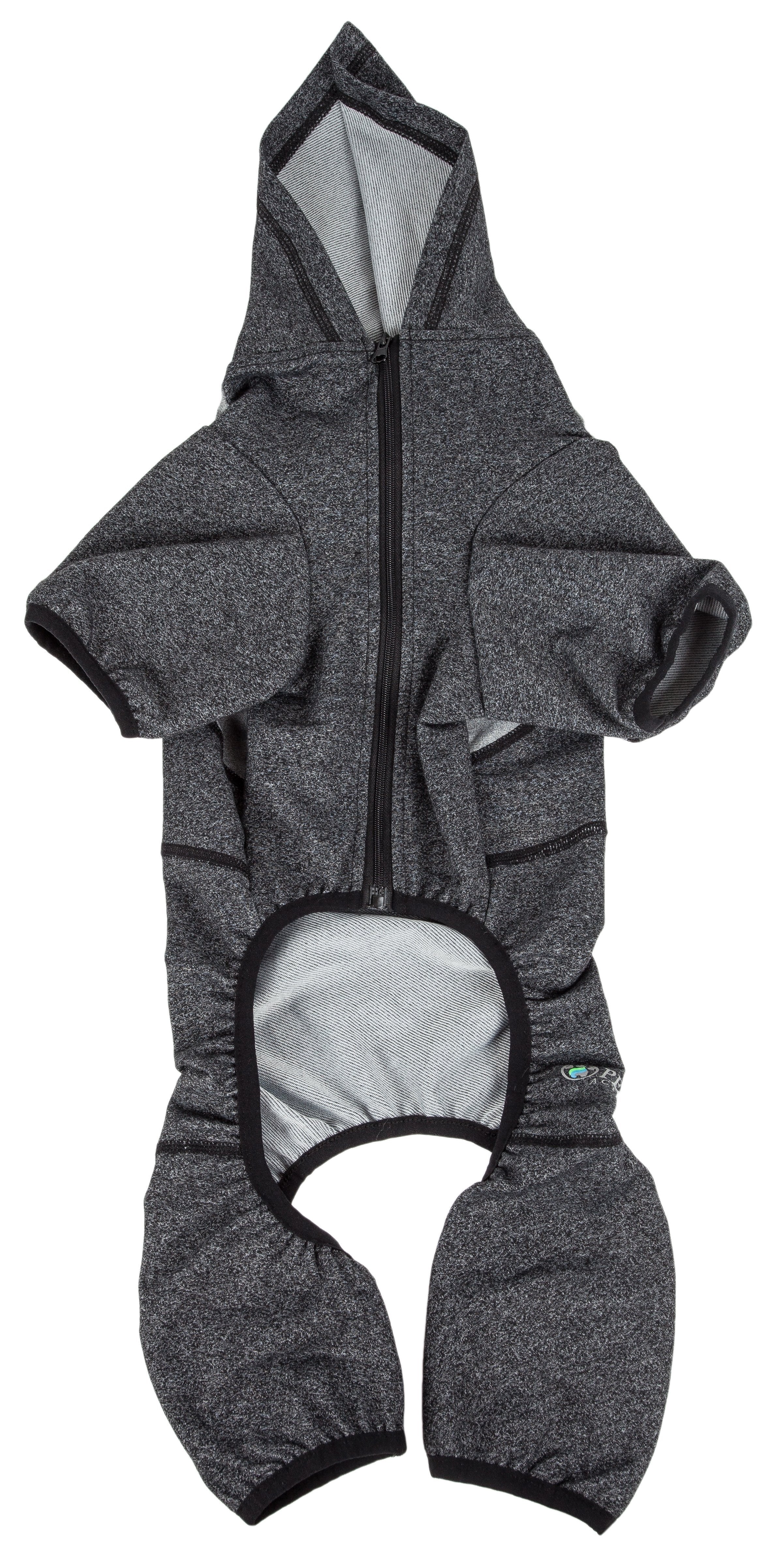 Pet Life ®  Active 'Fur-Breeze' Medium-weight 4-Way-Stretch Full Body Hooded Dog Yoga sweater - Image 21