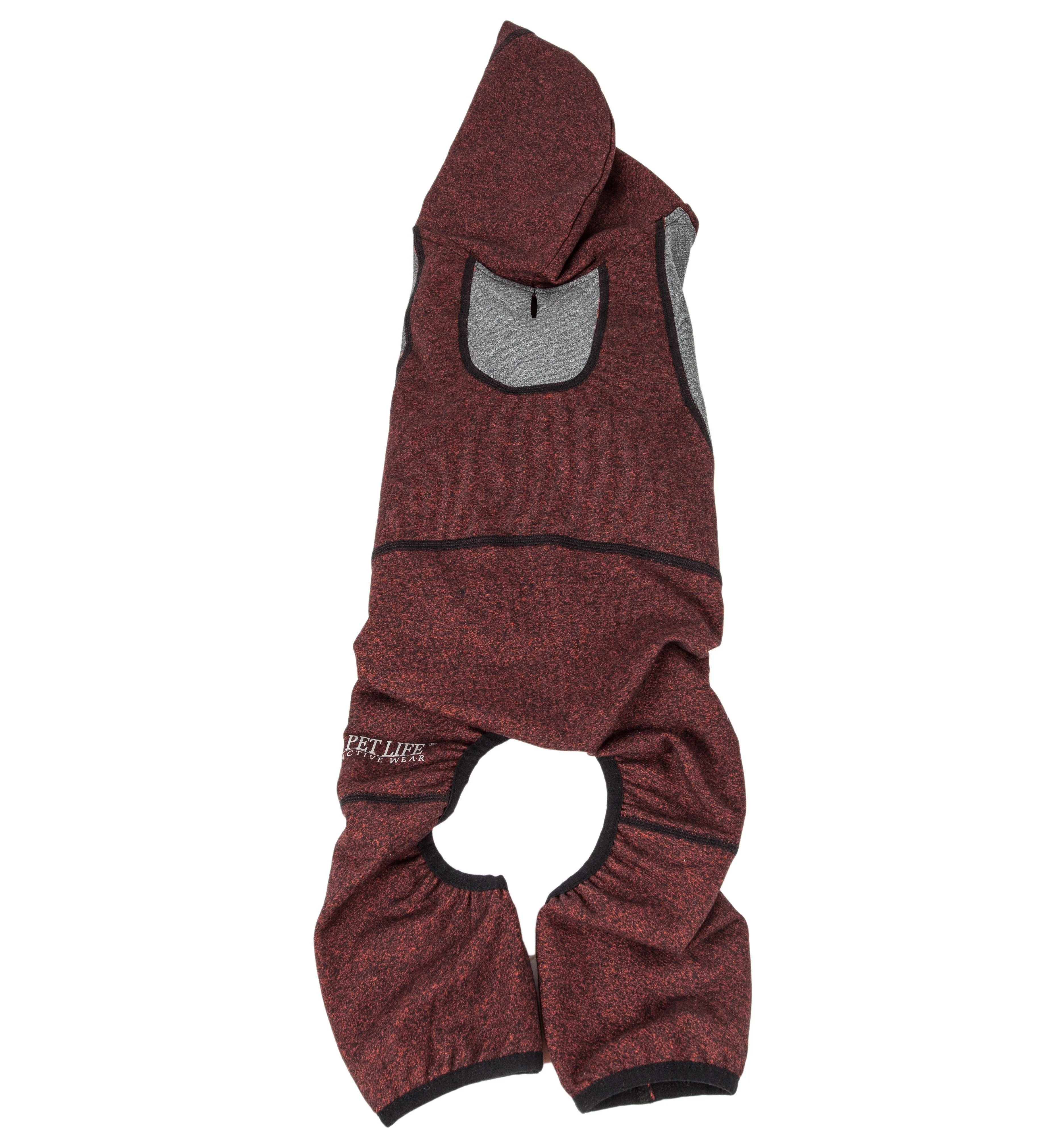 Pet Life ®  Active 'Fur-Breeze' Medium-weight 4-Way-Stretch Full Body Hooded Dog Yoga sweater - Image 22