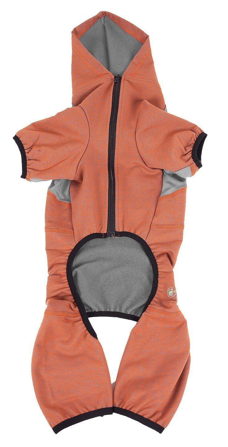 Pet Life ®  Active 'Fur-Breeze' Medium-weight 4-Way-Stretch Full Body Hooded Dog Yoga sweater - Image 25