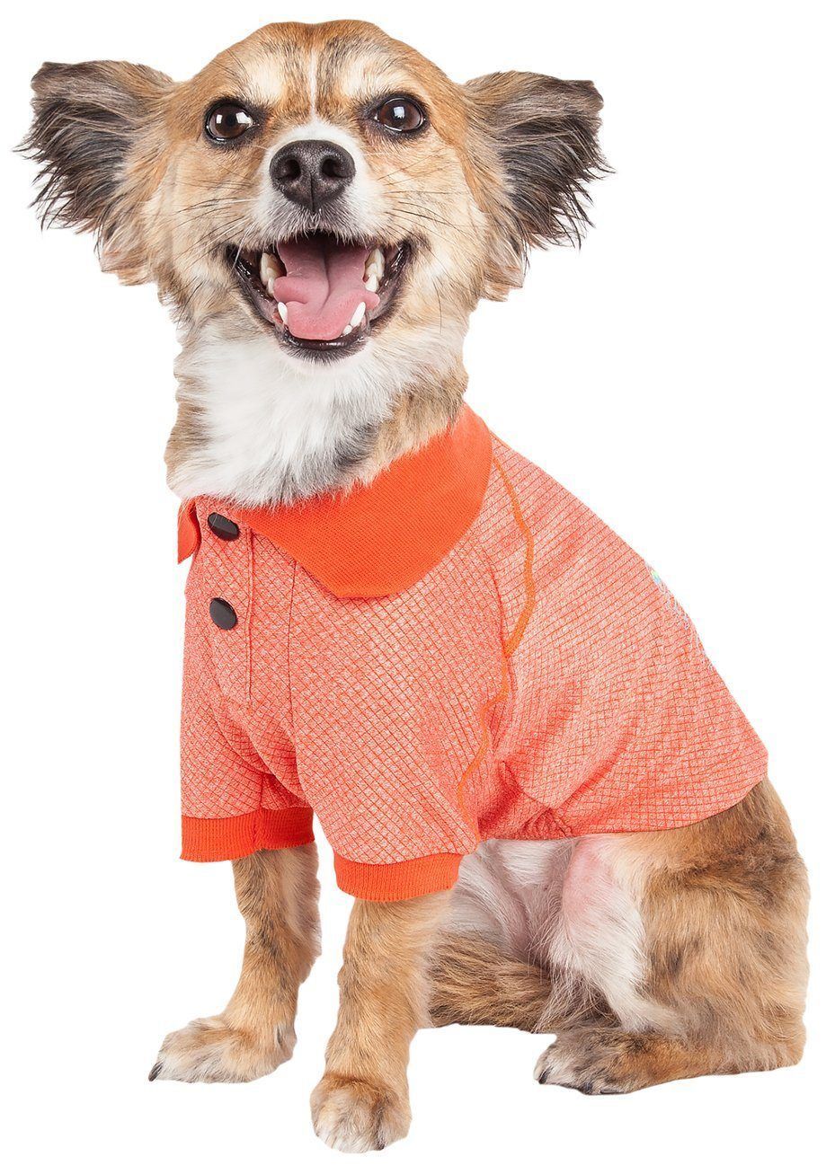 Pet Life ® Active 'Fur-Flex' Stretch and Quick-Dry Anti-Odor Fitness Yoga Dog Polo T-Shirt - Image 14