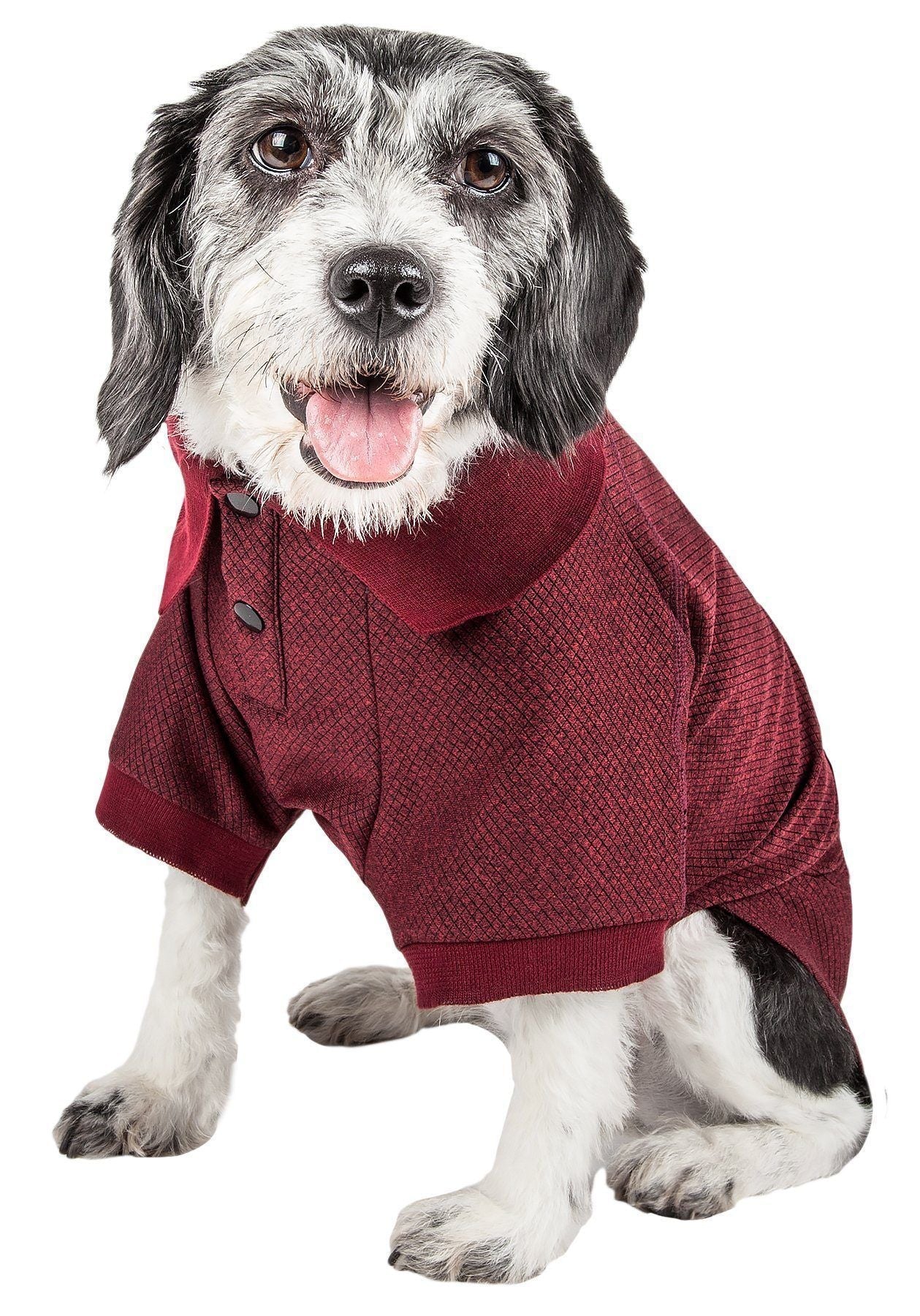 Pet Life ® Active 'Fur-Flex' Stretch and Quick-Dry Anti-Odor Fitness Yoga Dog Polo T-Shirt - Image 17