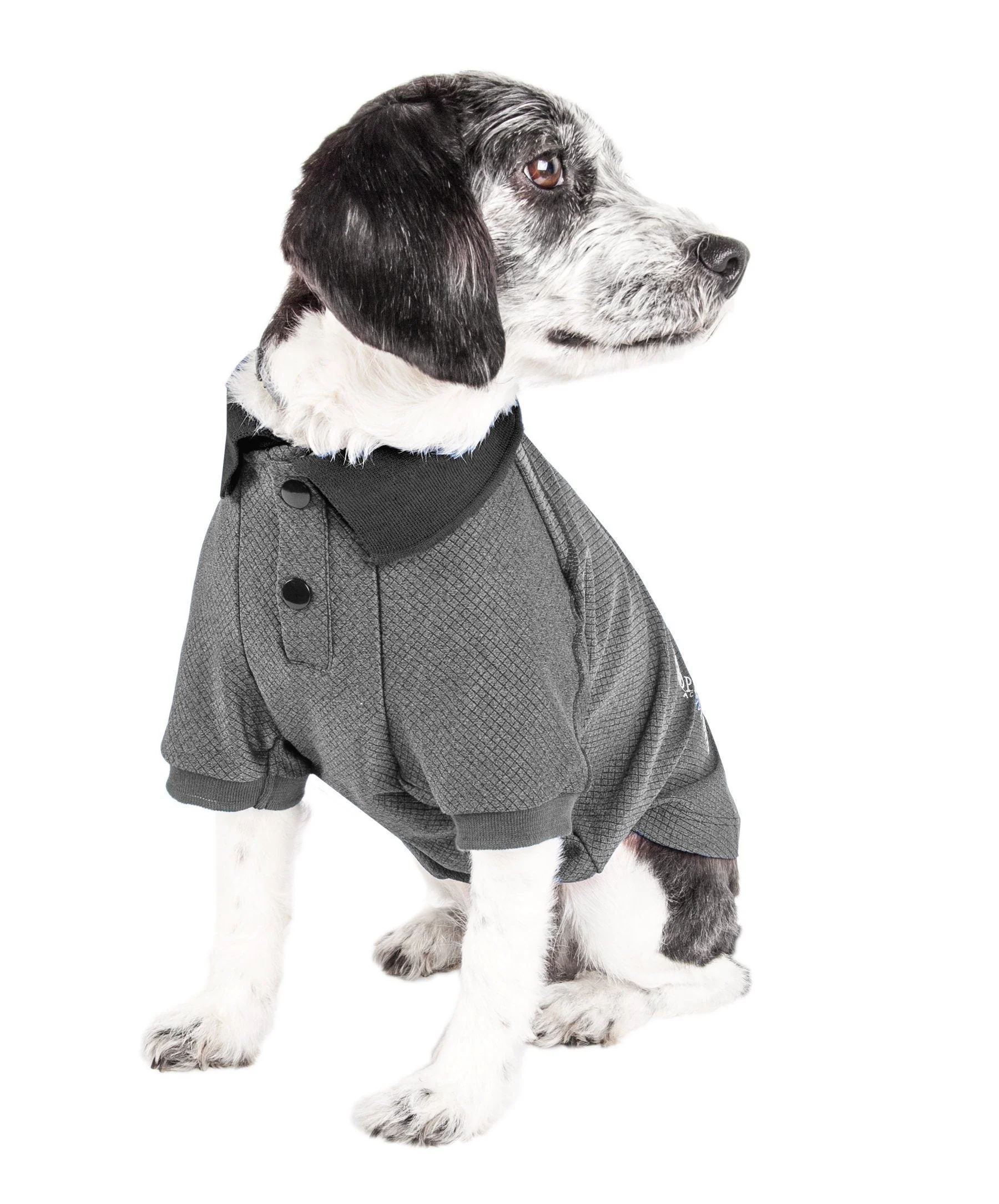 Pet Life ® Active 'Fur-Flex' Stretch and Quick-Dry Anti-Odor Fitness Yoga Dog Polo T-Shirt - Image 18