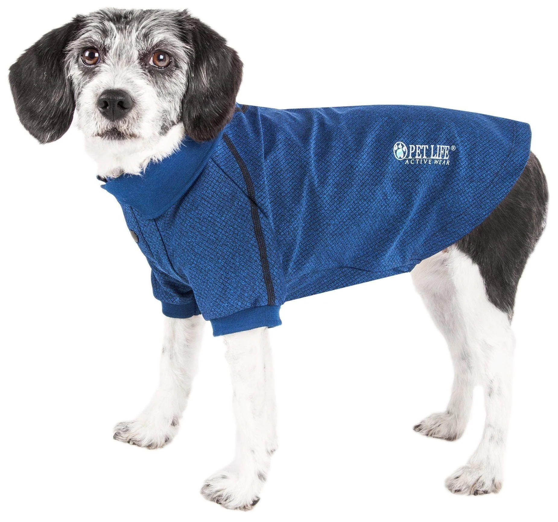 Pet Life ® Active 'Fur-Flex' Stretch and Quick-Dry Anti-Odor Fitness Yoga Dog Polo T-Shirt - Image 2