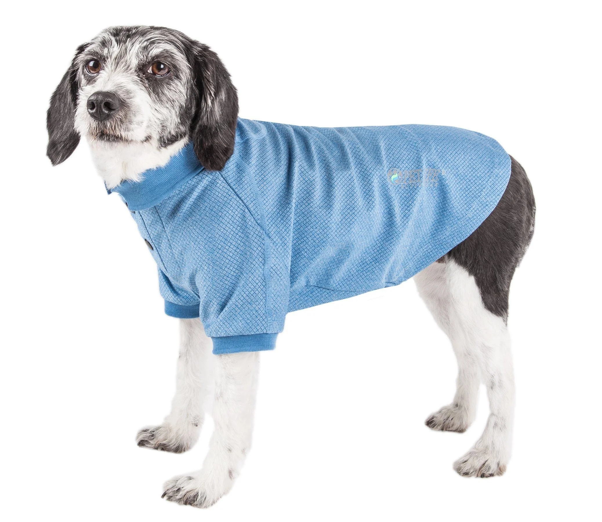 Pet Life ® Active 'Fur-Flex' Stretch and Quick-Dry Anti-Odor Fitness Yoga Dog Polo T-Shirt - Image 3