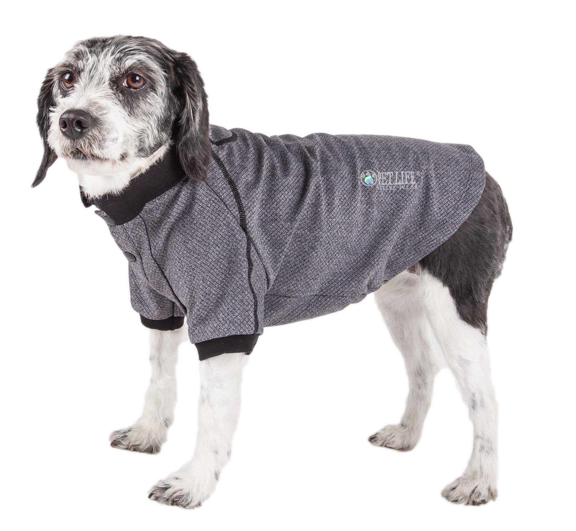 Pet Life ® Active 'Fur-Flex' Stretch and Quick-Dry Anti-Odor Fitness Yoga Dog Polo T-Shirt - Image 5