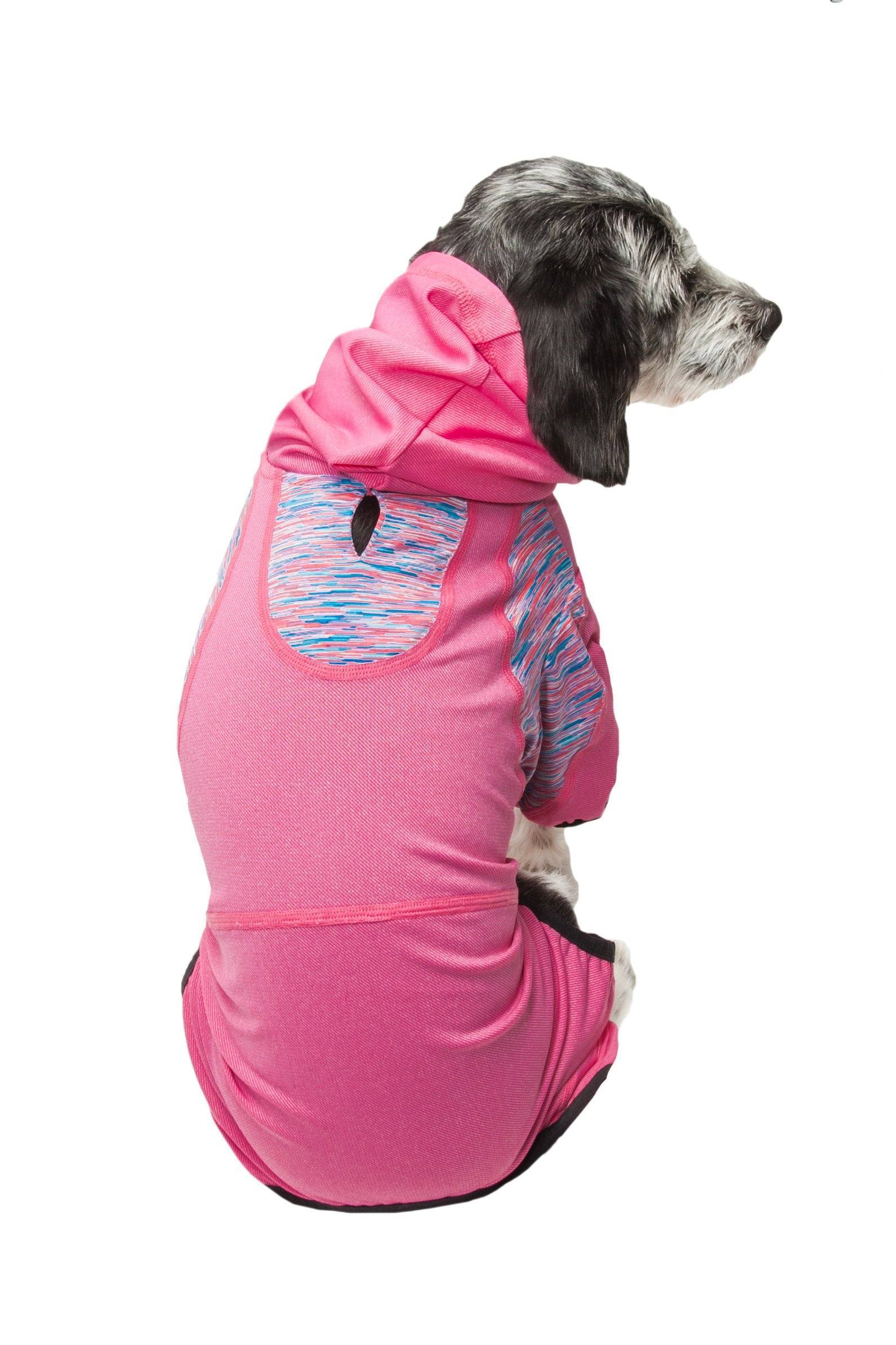 Pet Life ® Active 'Pawsterity' Mediumweight 4-Way-Stretch Yoga Fitness Dog Tracksuit Hoodie - Image 12