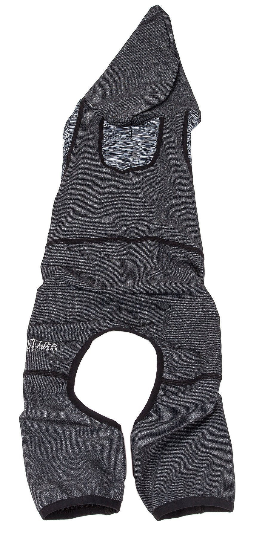 Pet Life ® Active 'Pawsterity' Mediumweight 4-Way-Stretch Yoga Fitness Dog Tracksuit Hoodie - Image 13