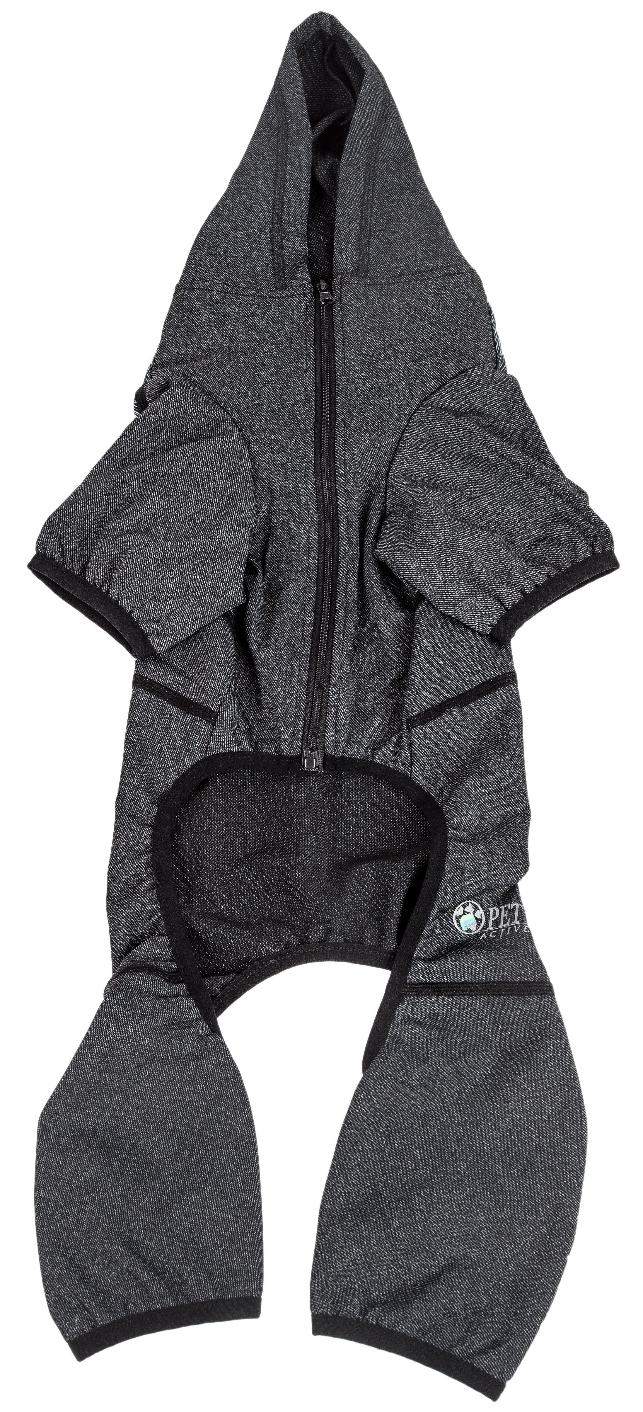 Pet Life ® Active 'Pawsterity' Mediumweight 4-Way-Stretch Yoga Fitness Dog Tracksuit Hoodie - Image 14