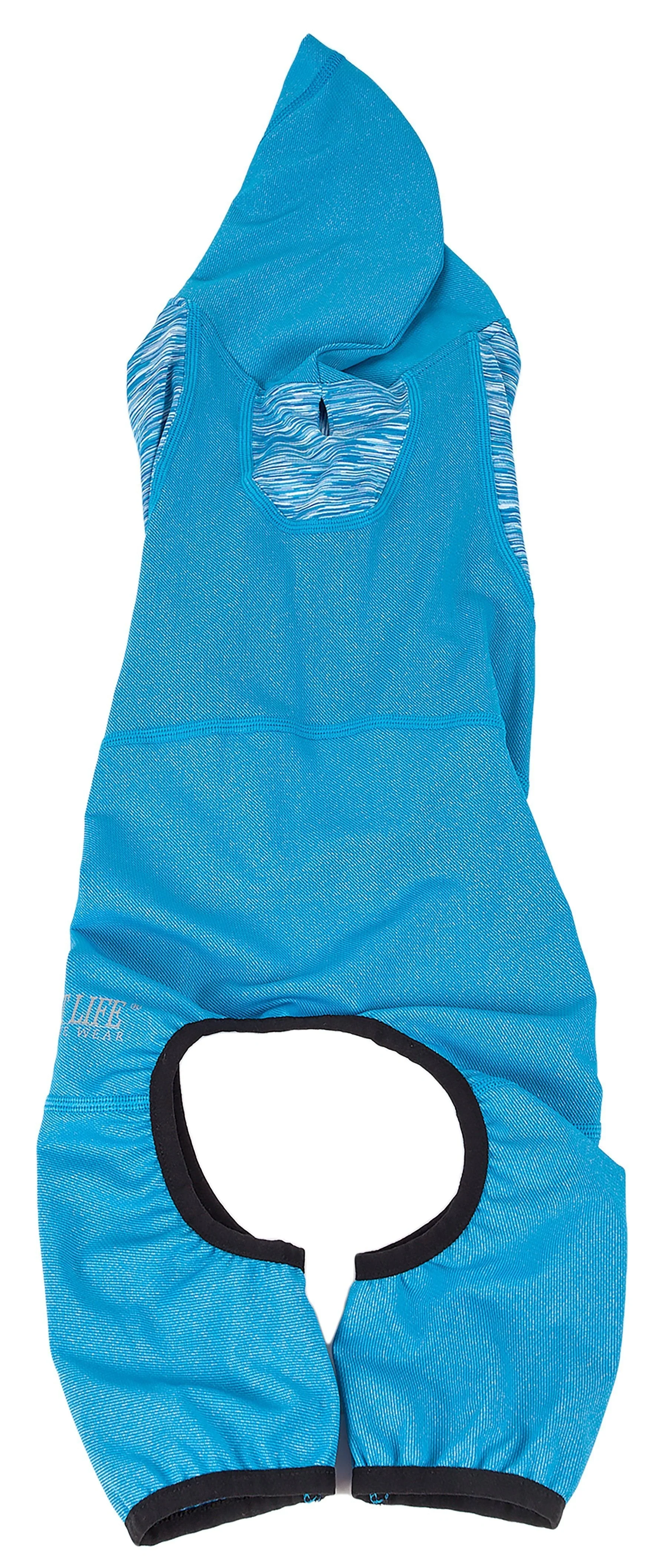 Pet Life ® Active 'Pawsterity' Mediumweight 4-Way-Stretch Yoga Fitness Dog Tracksuit Hoodie - Image 15