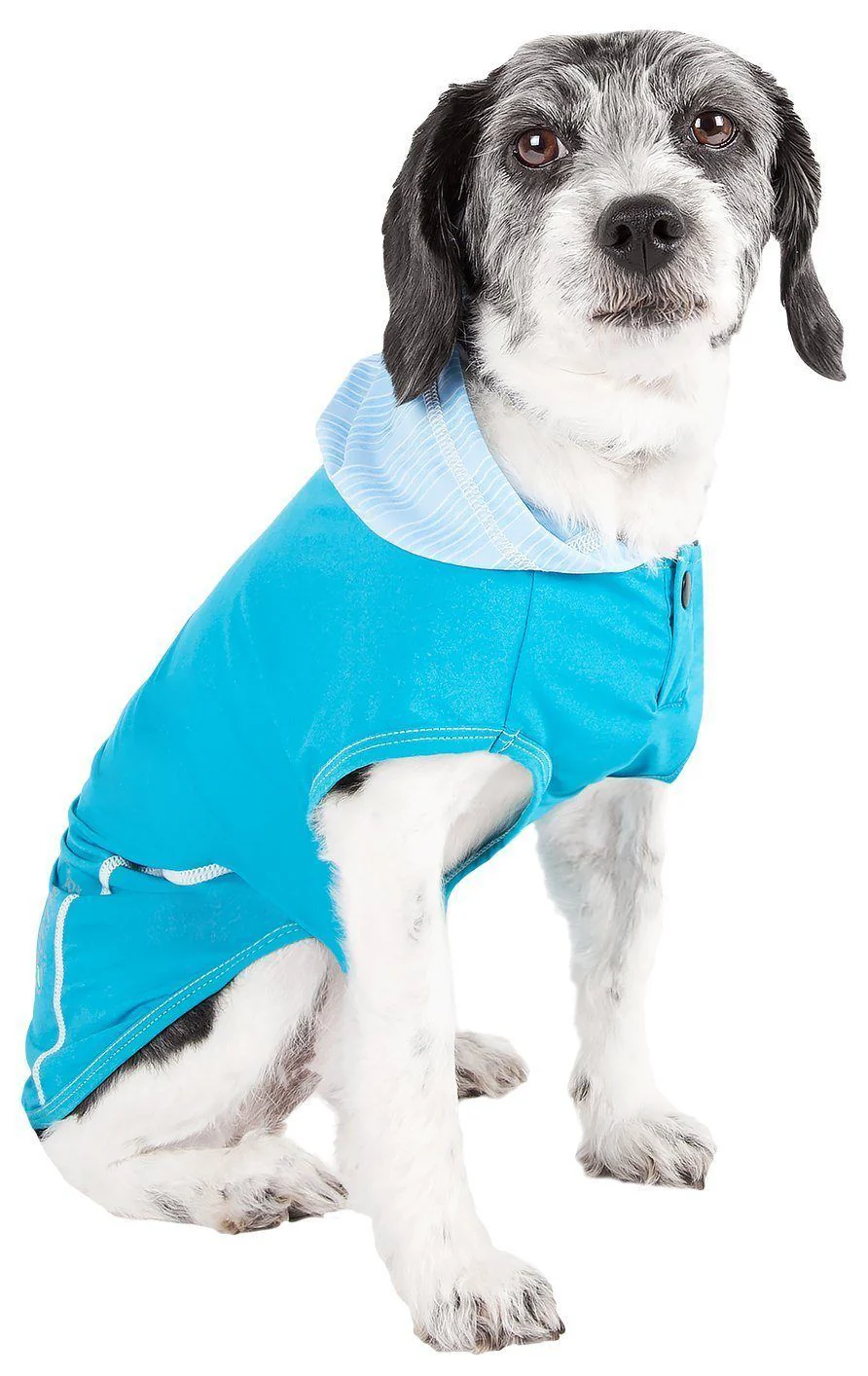 Pet Life ® Active 'Pull-Rover' 4-Way Stretch Sleeveless Fitness Yoga Dog T-Shirt Hoodie - Image 13