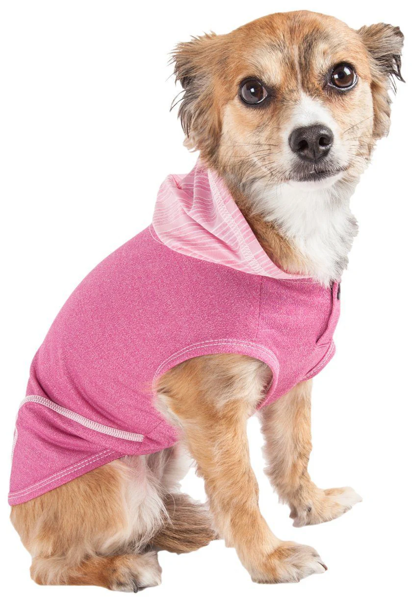 Pet Life ® Active 'Pull-Rover' 4-Way Stretch Sleeveless Fitness Yoga Dog T-Shirt Hoodie - Image 16