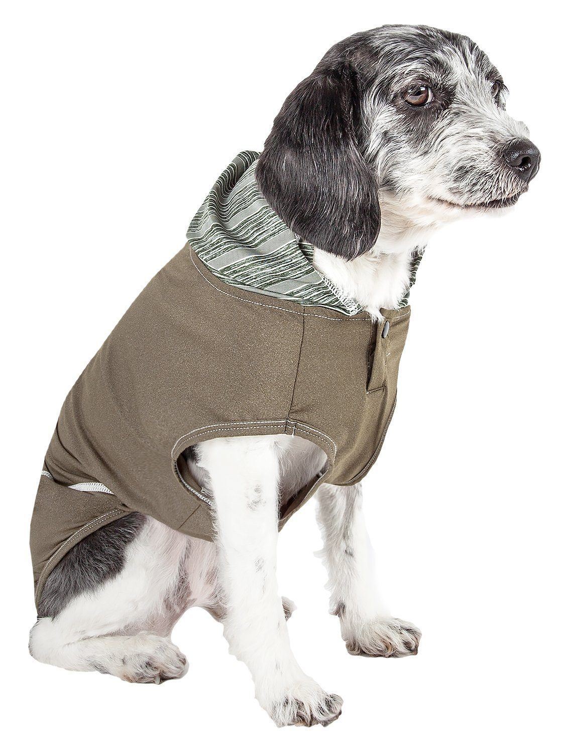 Pet Life ® Active 'Pull-Rover' 4-Way Stretch Sleeveless Fitness Yoga Dog T-Shirt Hoodie - Image 18