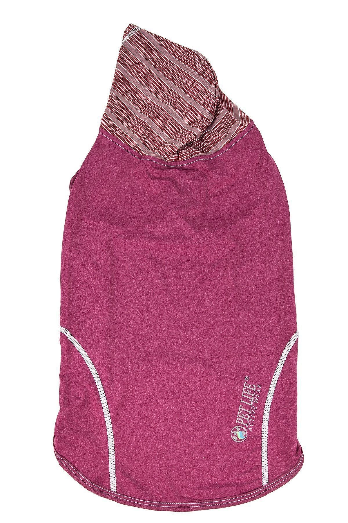 Pet Life ® Active 'Pull-Rover' 4-Way Stretch Sleeveless Fitness Yoga Dog T-Shirt Hoodie - Image 21