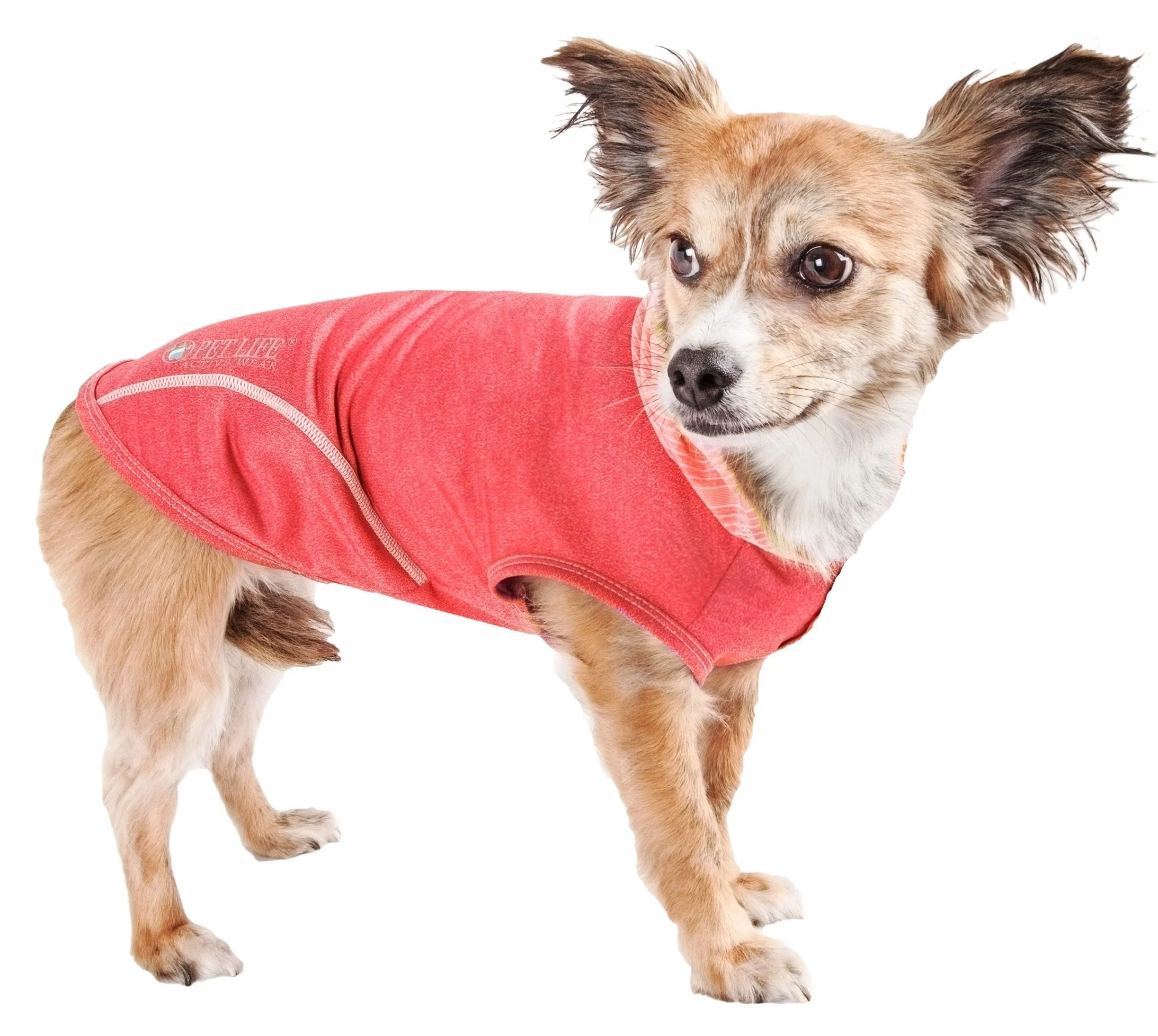 Pet Life ® Active 'Pull-Rover' 4-Way Stretch Sleeveless Fitness Yoga Dog T-Shirt Hoodie - Image 3