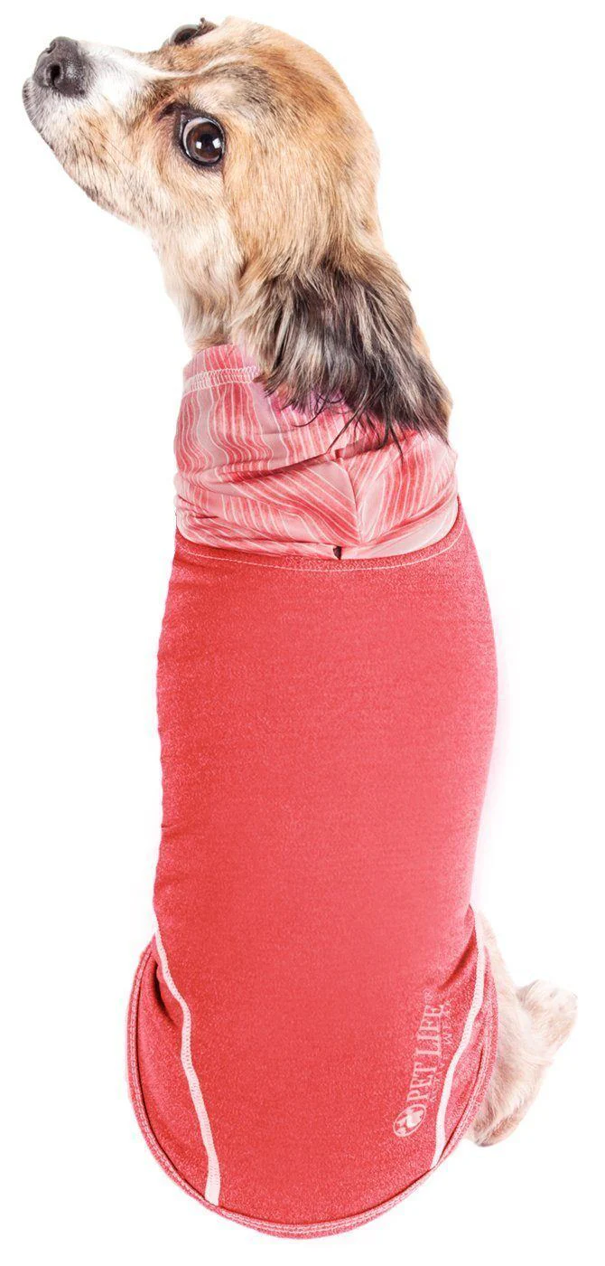 Pet Life ® Active 'Pull-Rover' 4-Way Stretch Sleeveless Fitness Yoga Dog T-Shirt Hoodie - Image 33