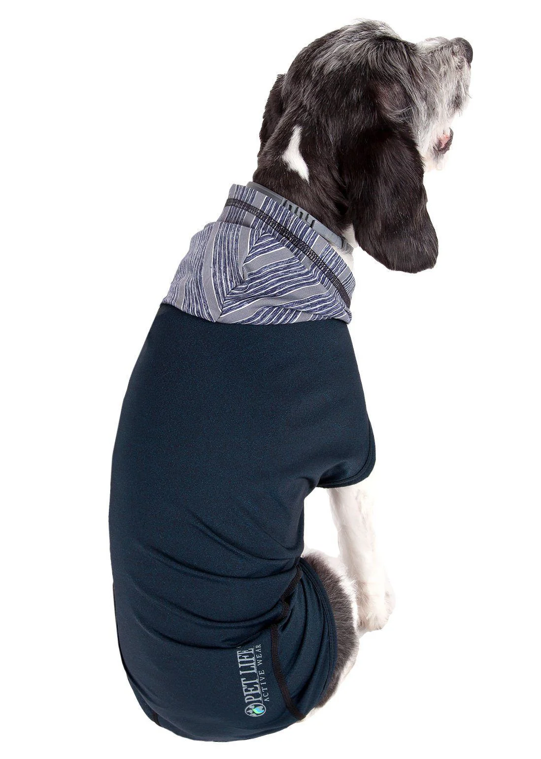 Pet Life ® Active 'Pull-Rover' 4-Way Stretch Sleeveless Fitness Yoga Dog T-Shirt Hoodie - Image 35