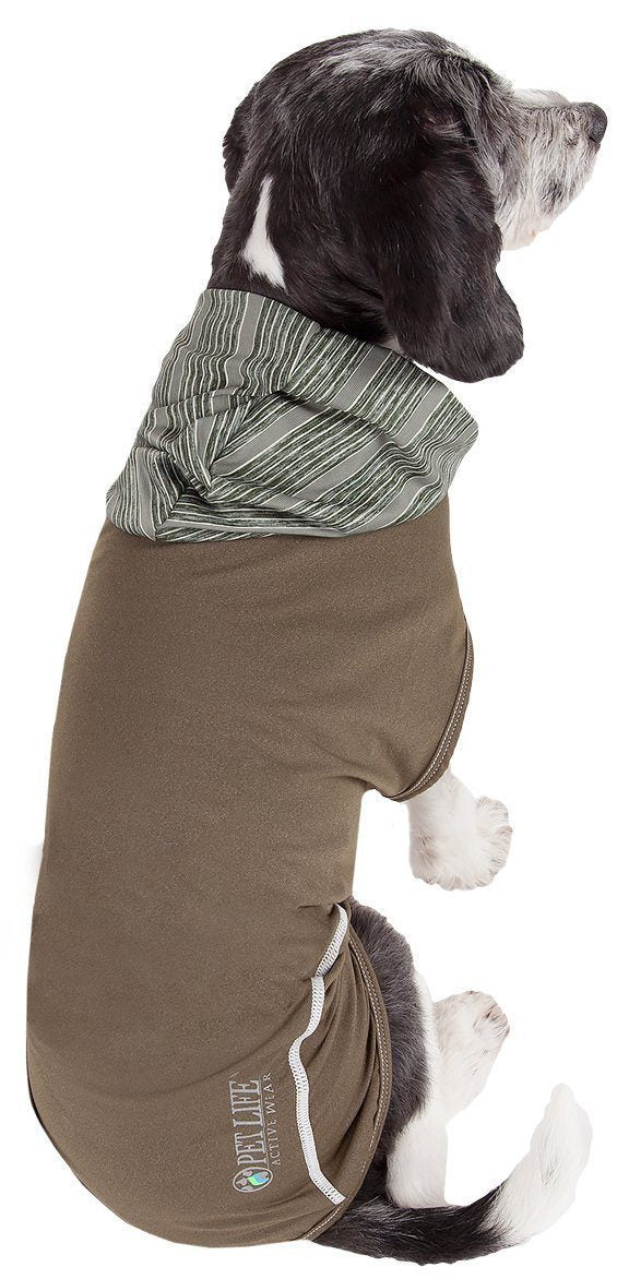 Pet Life ® Active 'Pull-Rover' 4-Way Stretch Sleeveless Fitness Yoga Dog T-Shirt Hoodie - Image 36