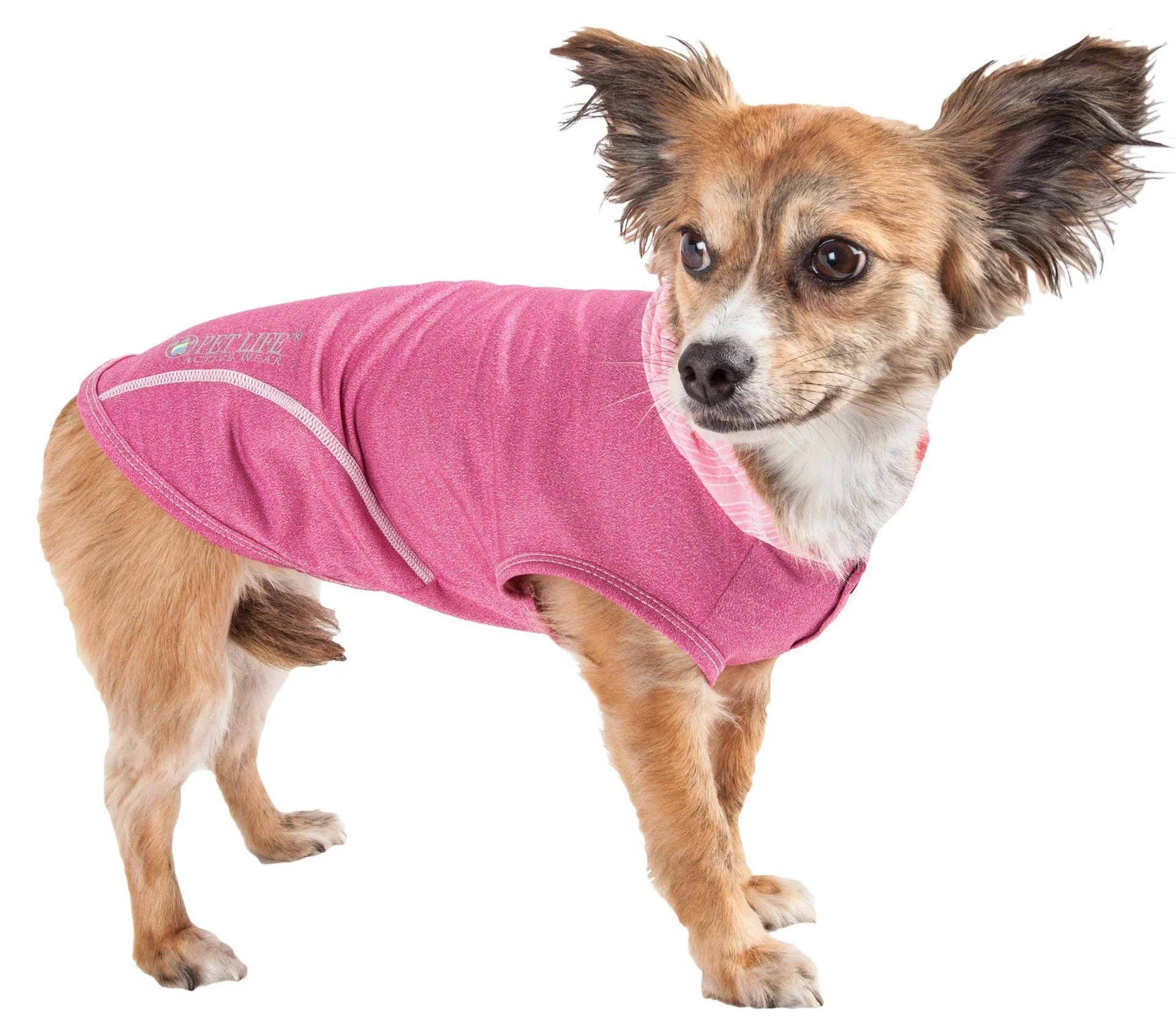 Pet Life ® Active 'Pull-Rover' 4-Way Stretch Sleeveless Fitness Yoga Dog T-Shirt Hoodie - Image 4