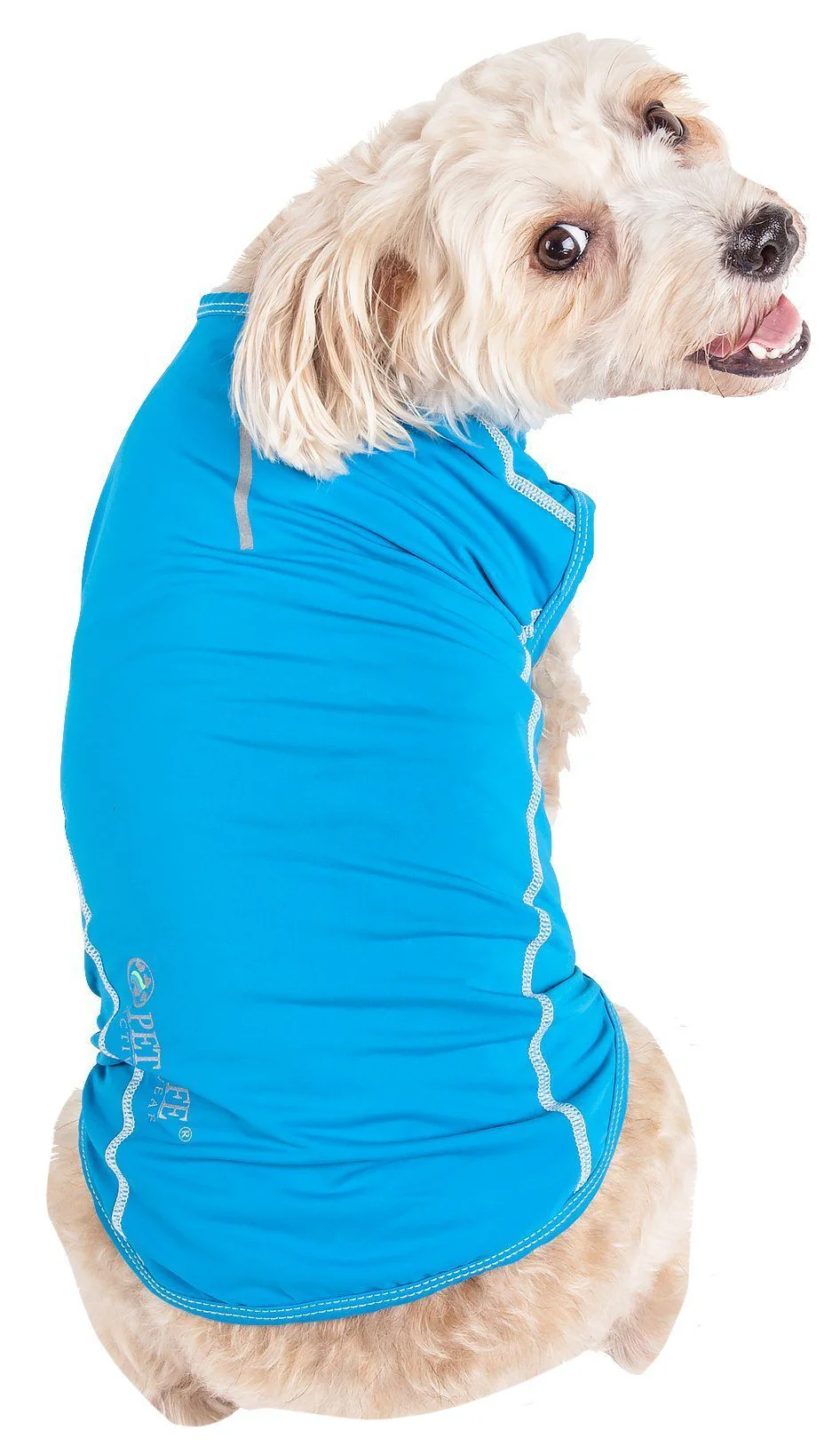 Pet Life ®  Active 'Racerbark' 4-Way-Stretch Yoga Fitness Dog T-Shirt Tank Top - Image 15