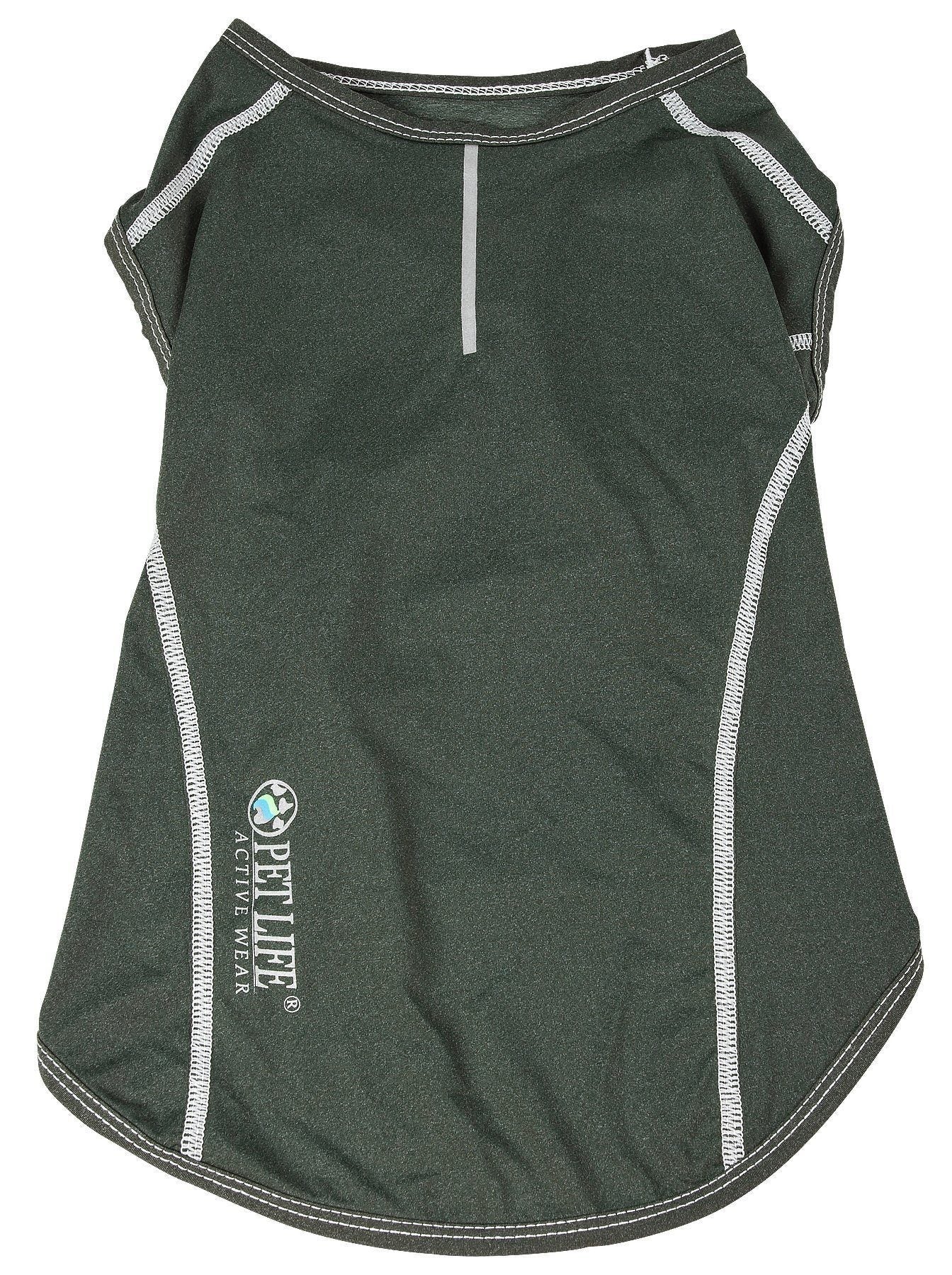 Pet Life ®  Active 'Racerbark' 4-Way-Stretch Yoga Fitness Dog T-Shirt Tank Top - Image 28