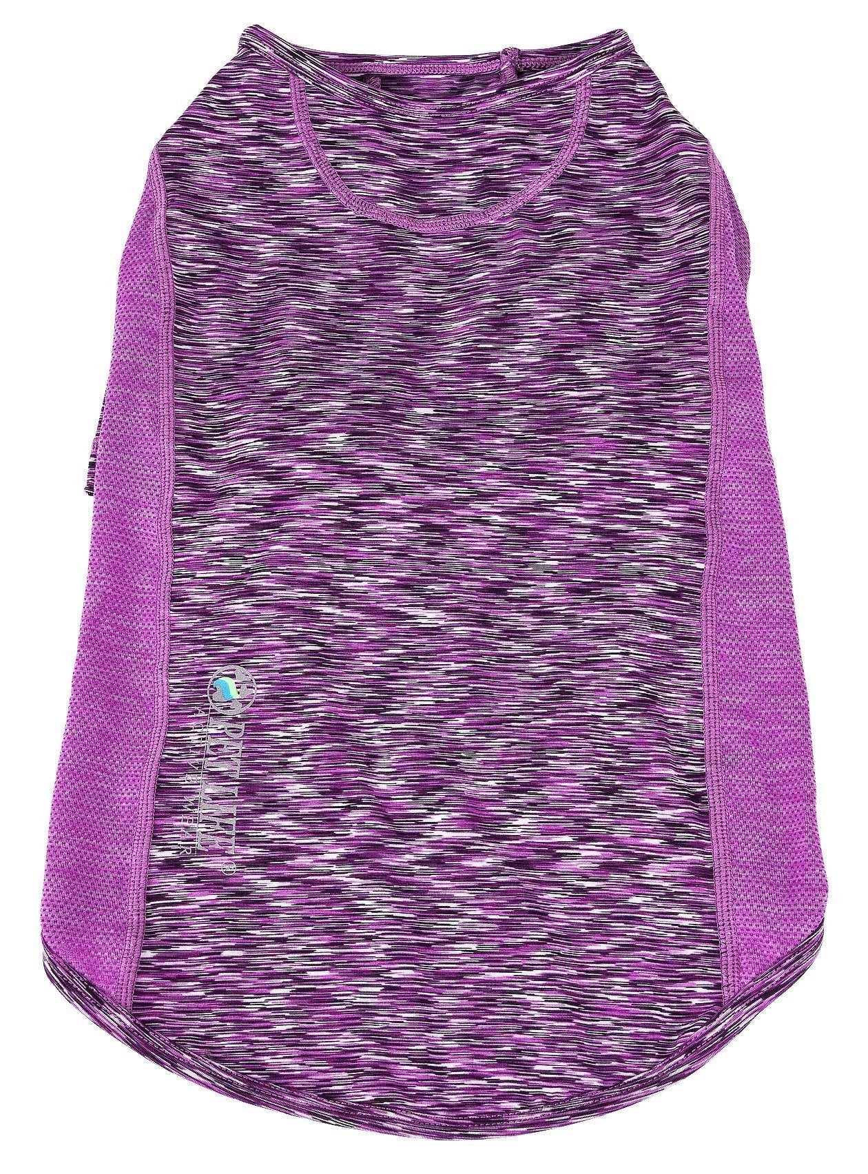 Pet Life ® Active 'Warf Speed' Heathered Ultra-Stretch Yoga Fitness Dog T-Shirt - Image 11