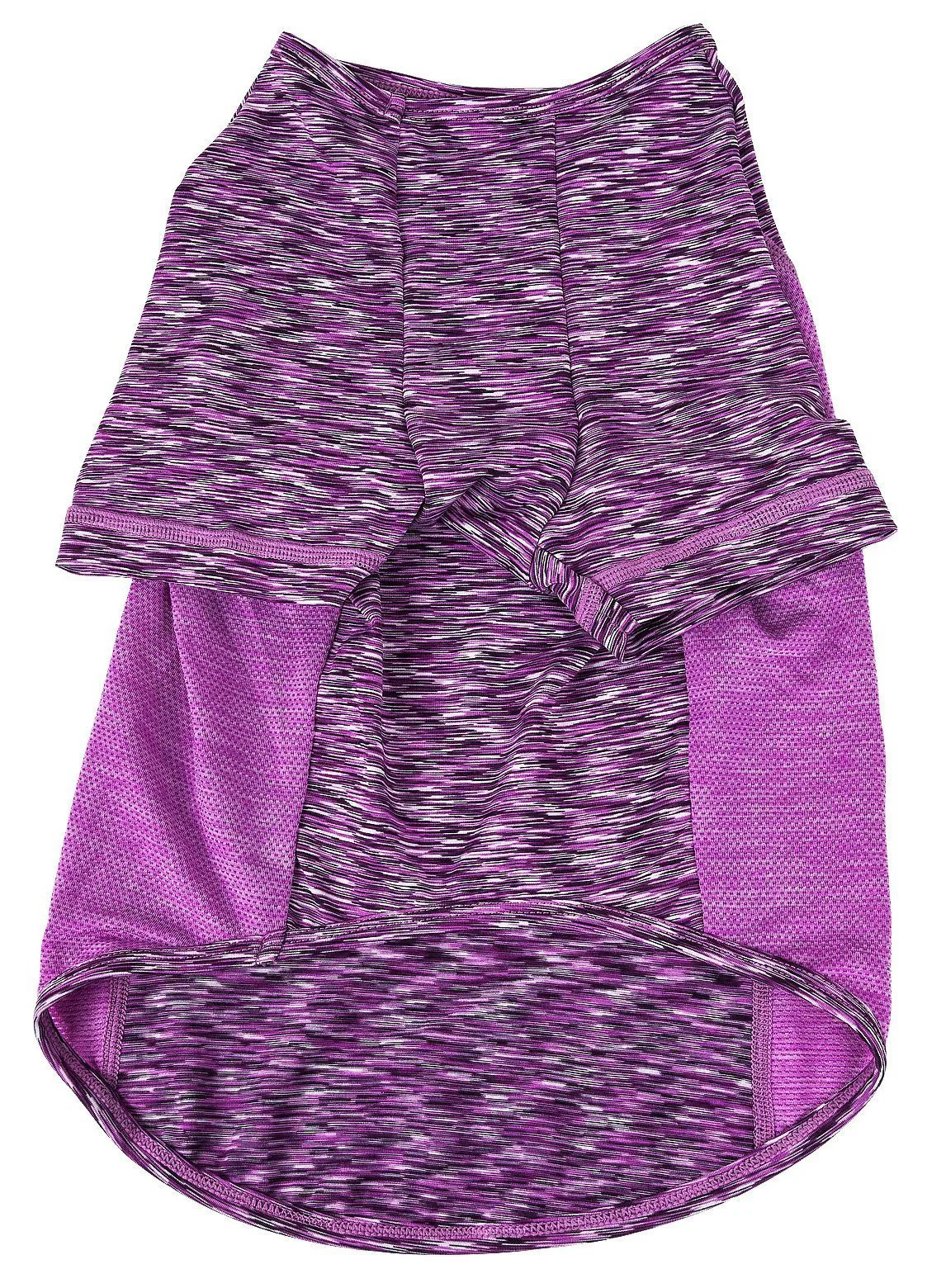 Pet Life ® Active 'Warf Speed' Heathered Ultra-Stretch Yoga Fitness Dog T-Shirt - Image 12