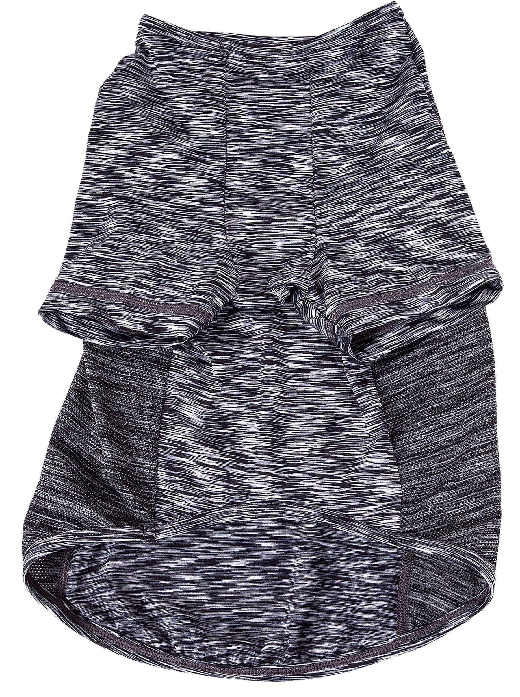 Pet Life ® Active 'Warf Speed' Heathered Ultra-Stretch Yoga Fitness Dog T-Shirt - Image 14