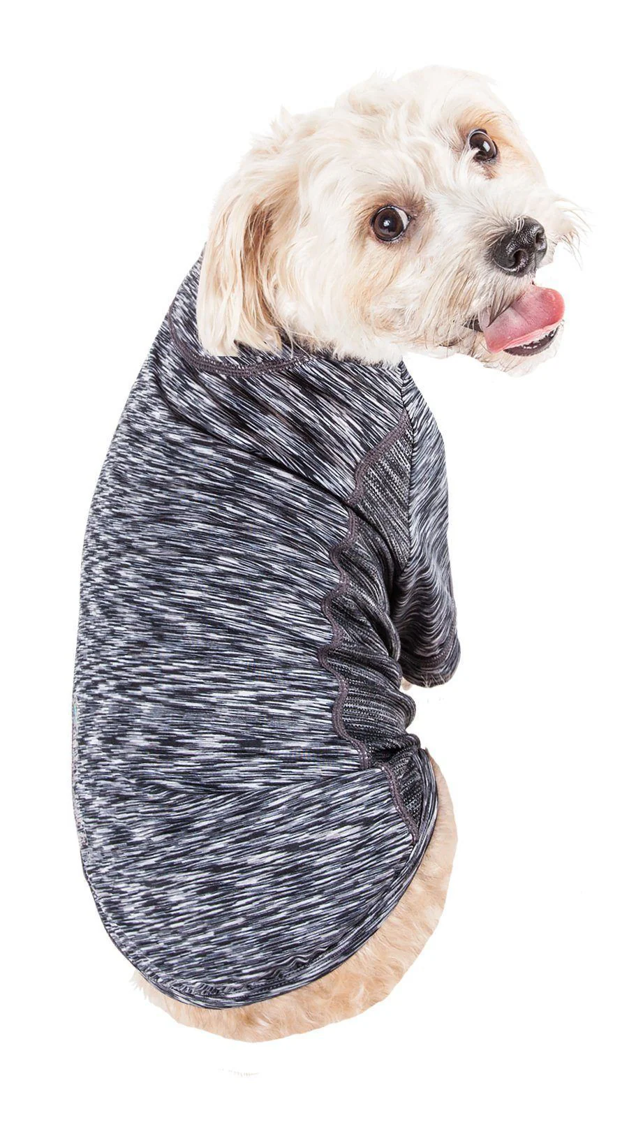 Pet Life ® Active 'Warf Speed' Heathered Ultra-Stretch Yoga Fitness Dog T-Shirt - Image 20