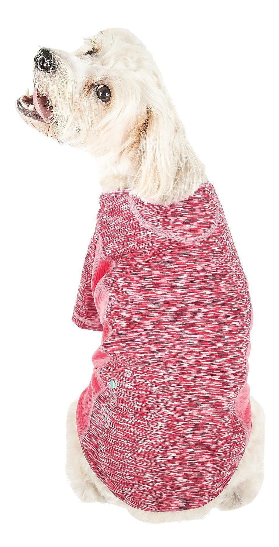 Pet Life ® Active 'Warf Speed' Heathered Ultra-Stretch Yoga Fitness Dog T-Shirt - Image 22