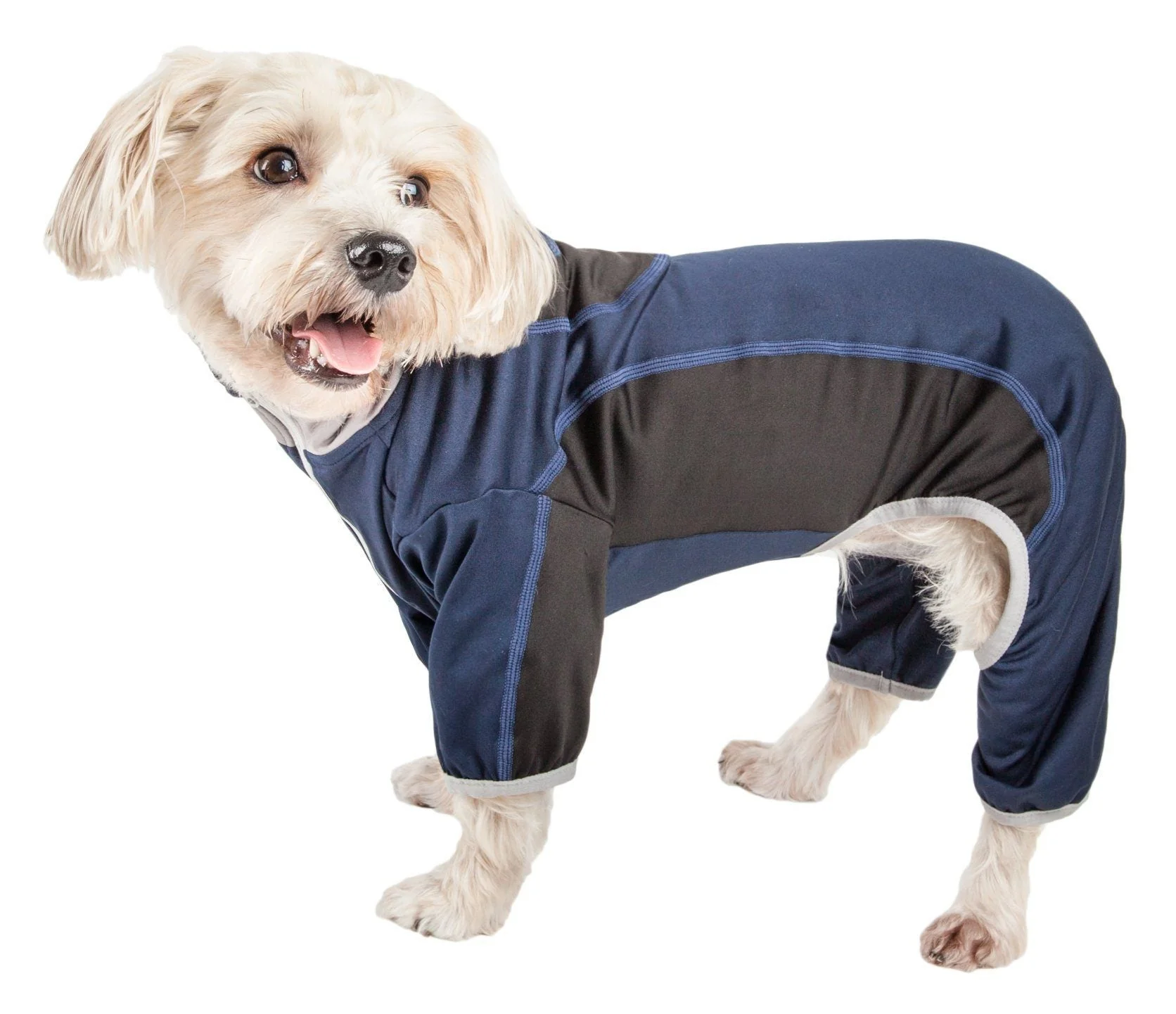 Pet Life ® Active 'Warm-Pup' Stretchy and Quick-Drying Fitness Dog Yoga Warm-Up Tracksuit - Image 4
