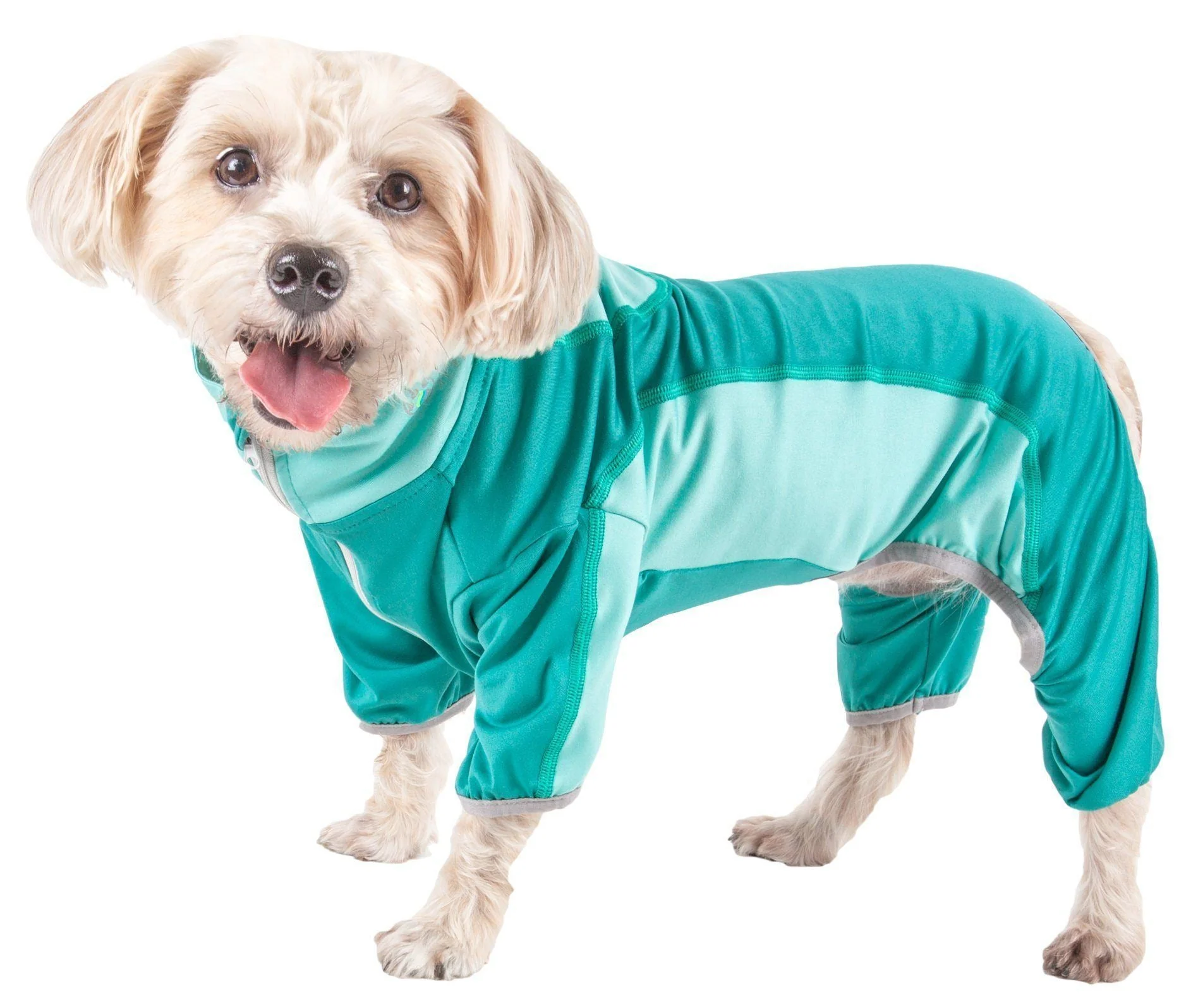 Pet Life ® Active 'Warm-Pup' Stretchy and Quick-Drying Fitness Dog Yoga Warm-Up Tracksuit - Image 7