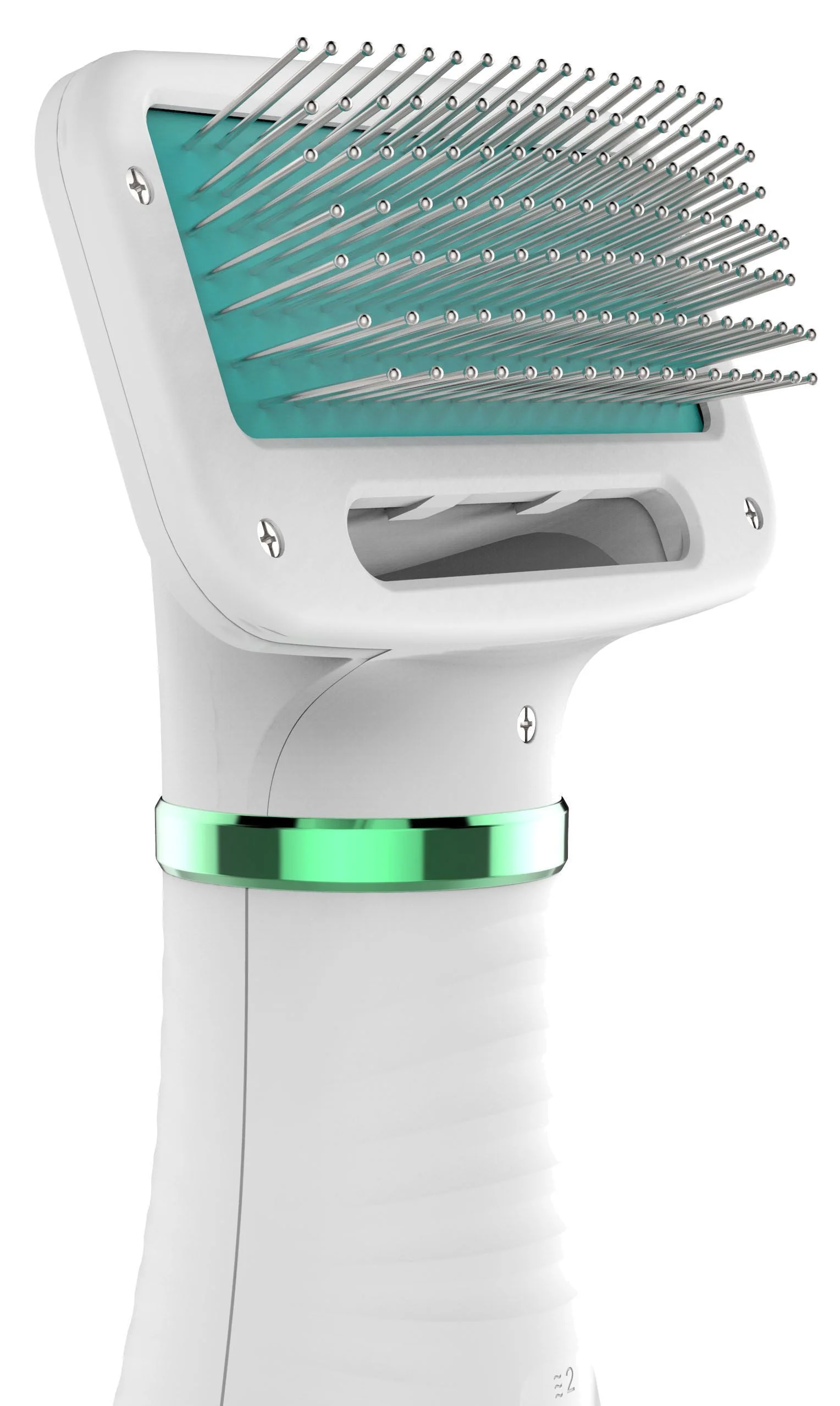 Pet Life ® 'Aero-Groom' 2-in-1 Electronic Pet Dryer and Pin Brush - Image 2